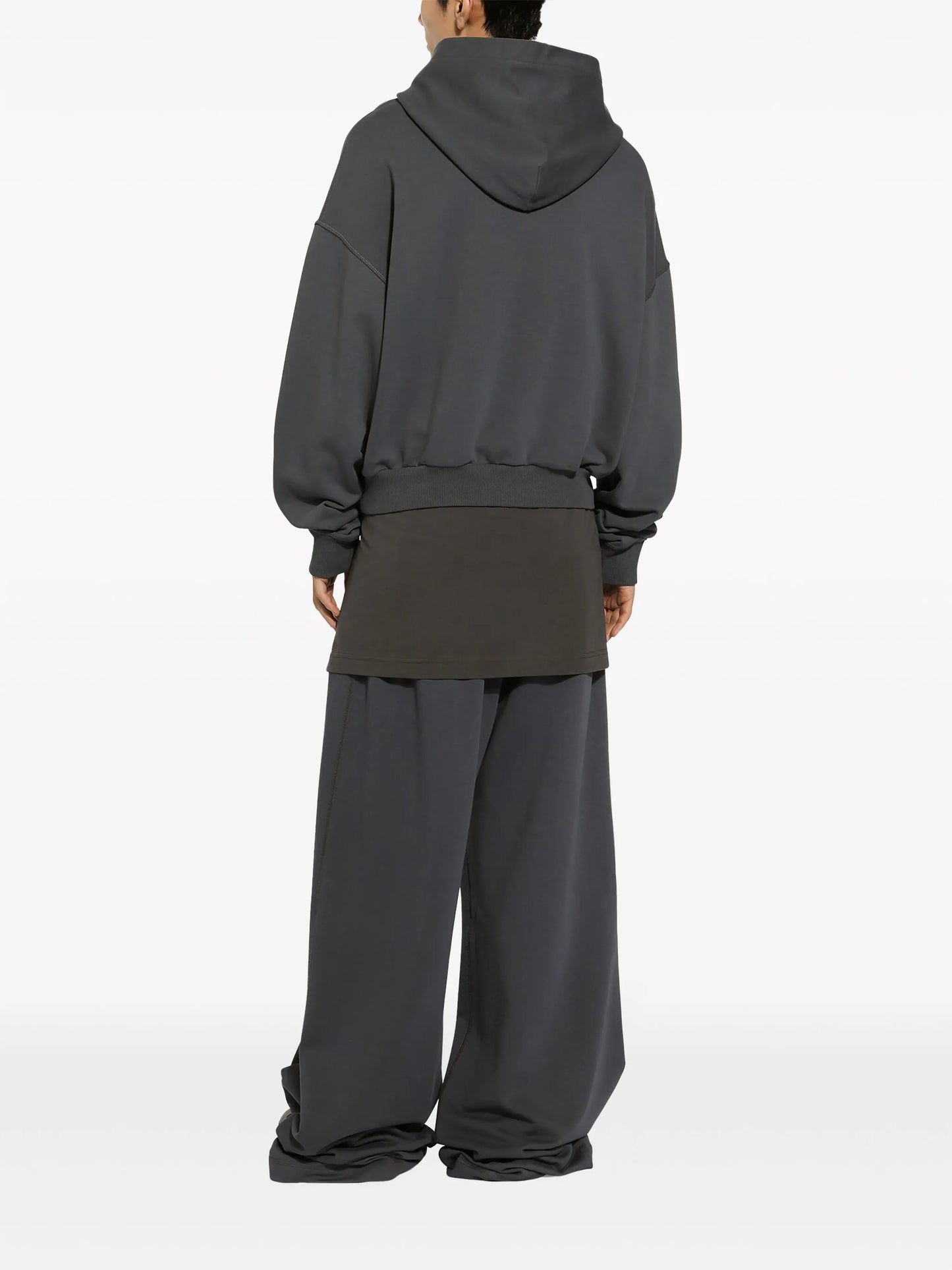 wide-leg cotton track pants