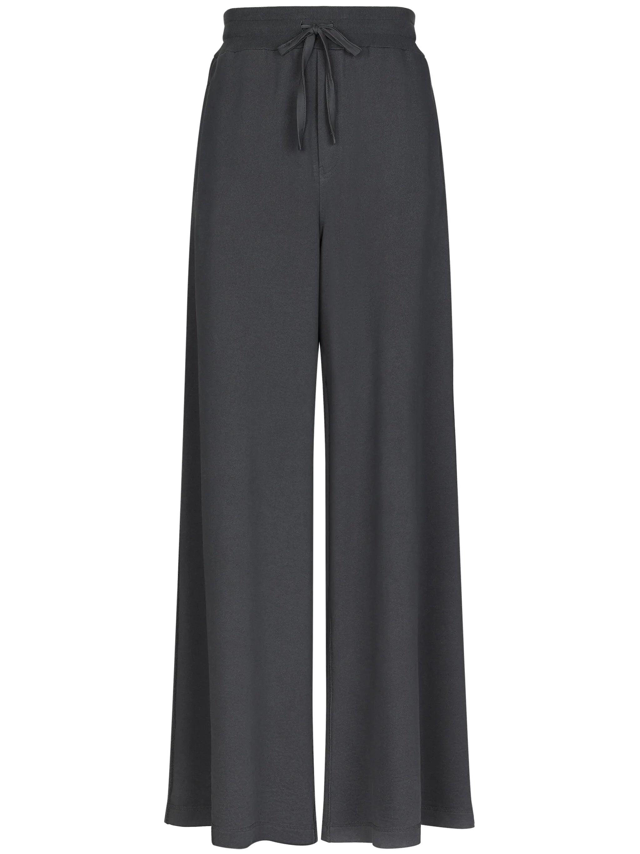 wide-leg cotton track pants