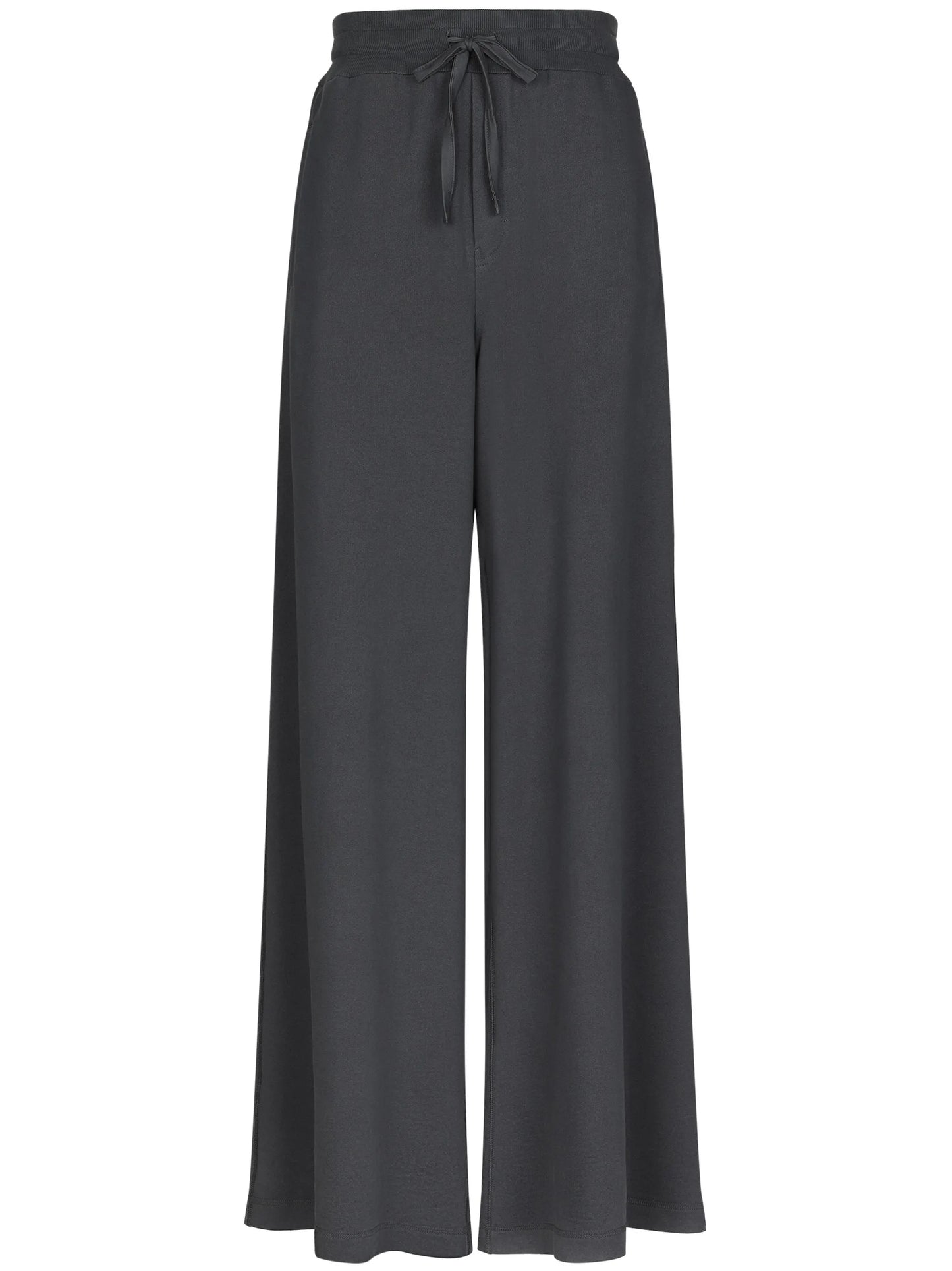 wide-leg cotton track pants