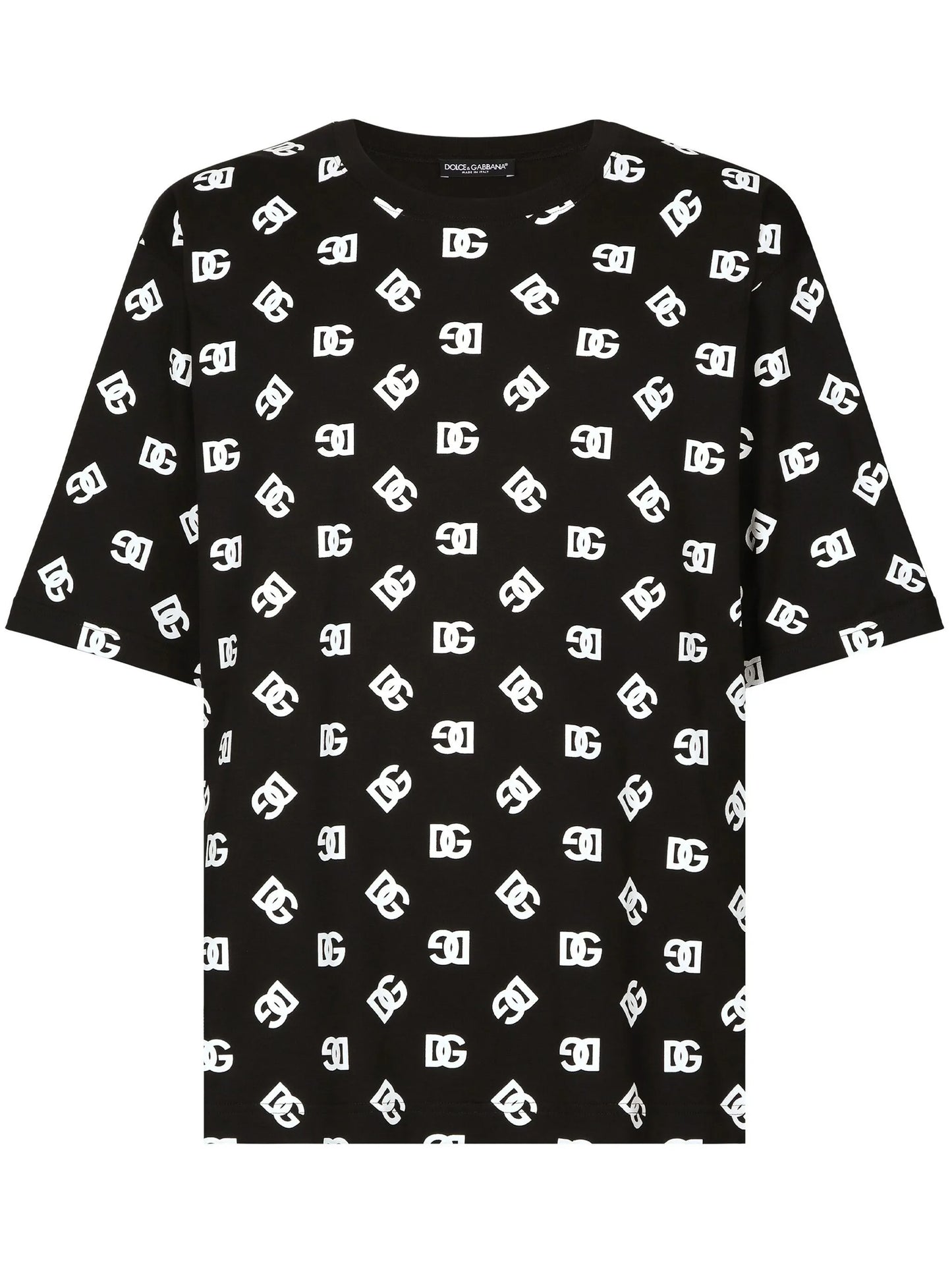 monogram-print cotton T-shirt