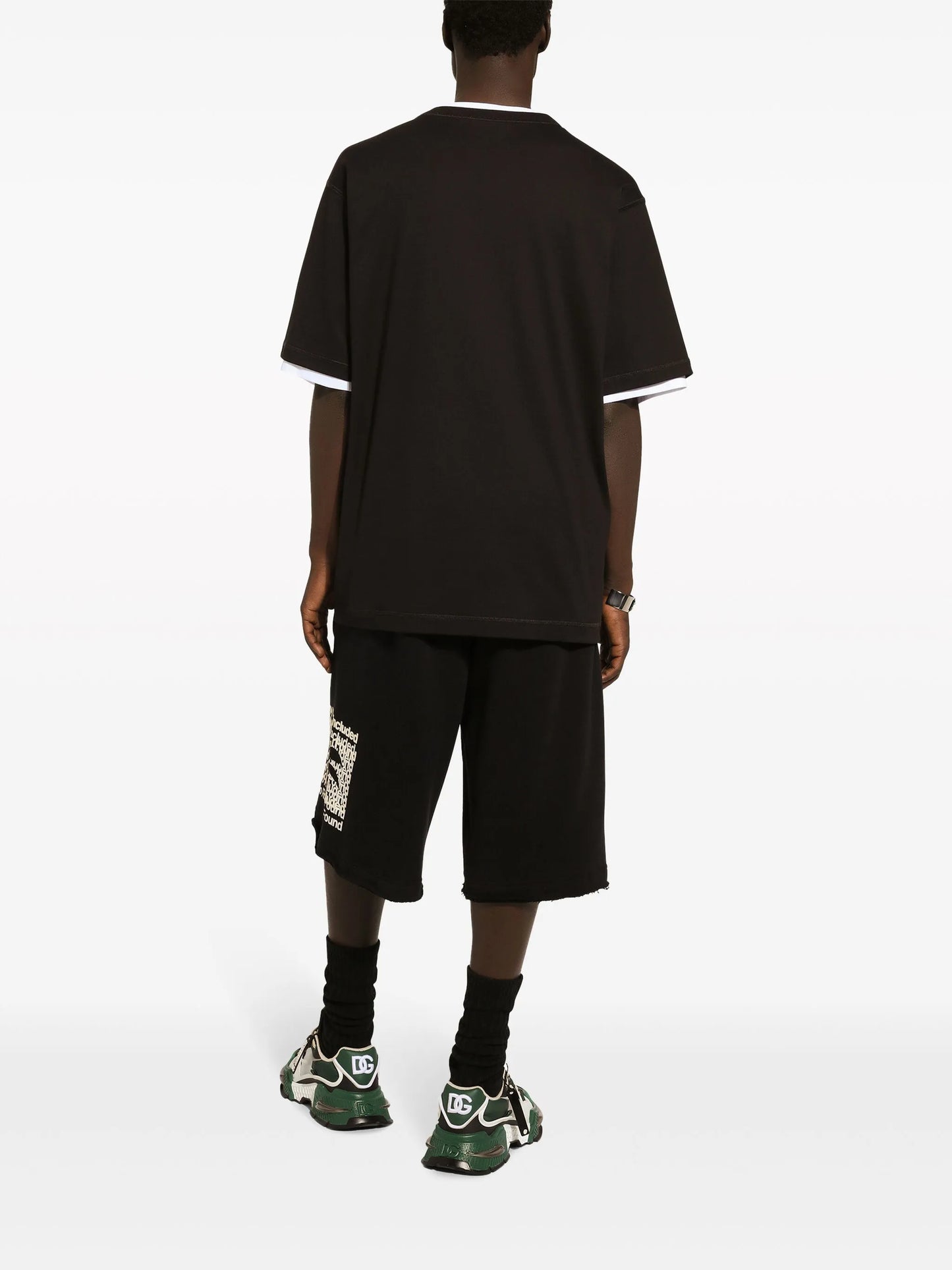 palm-logo print cotton T-shirt