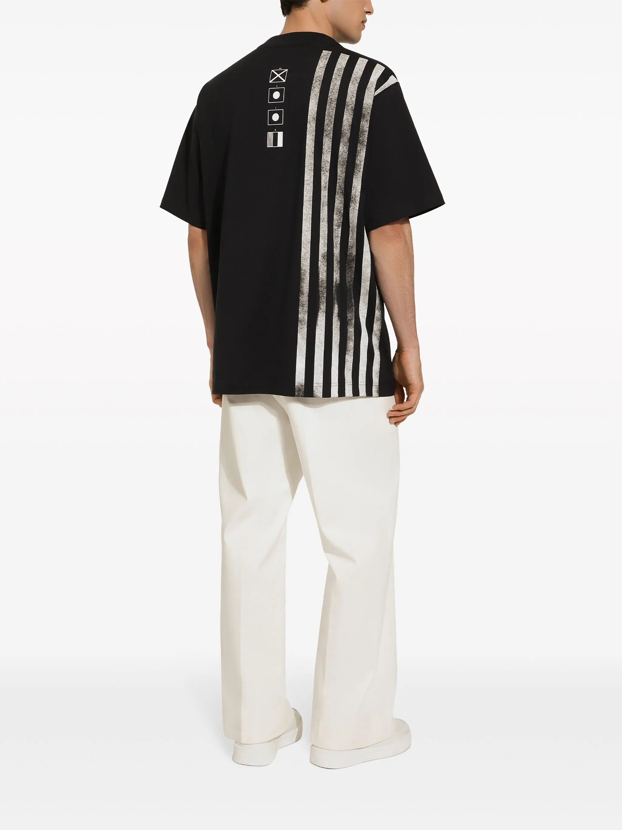 stripe-print cotton T-shirt