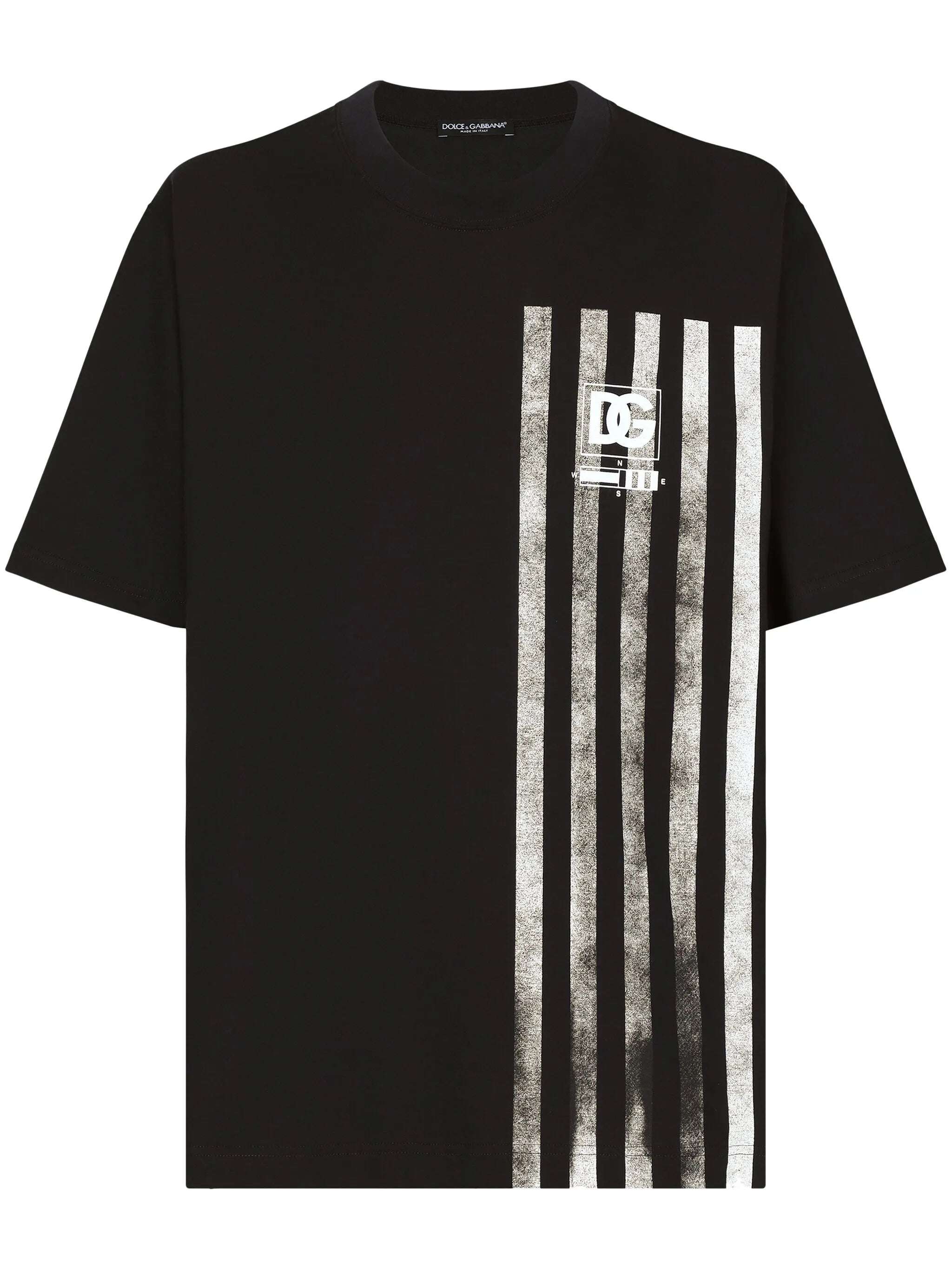 stripe-print cotton T-shirt