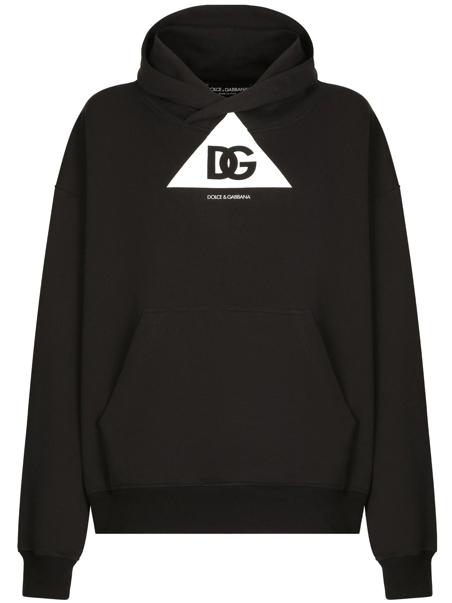 logo-print cotton hoodie
