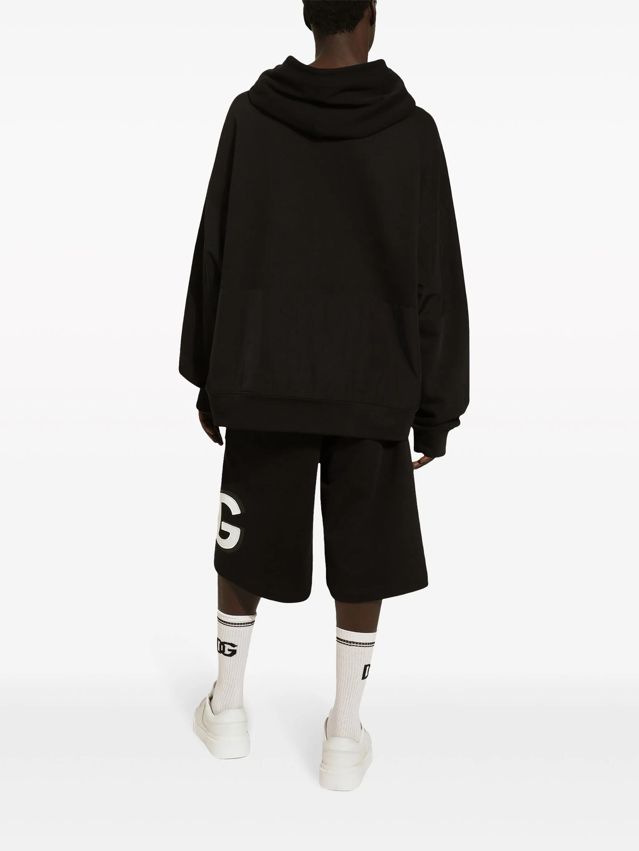 logo-appliqué jersey hoodie