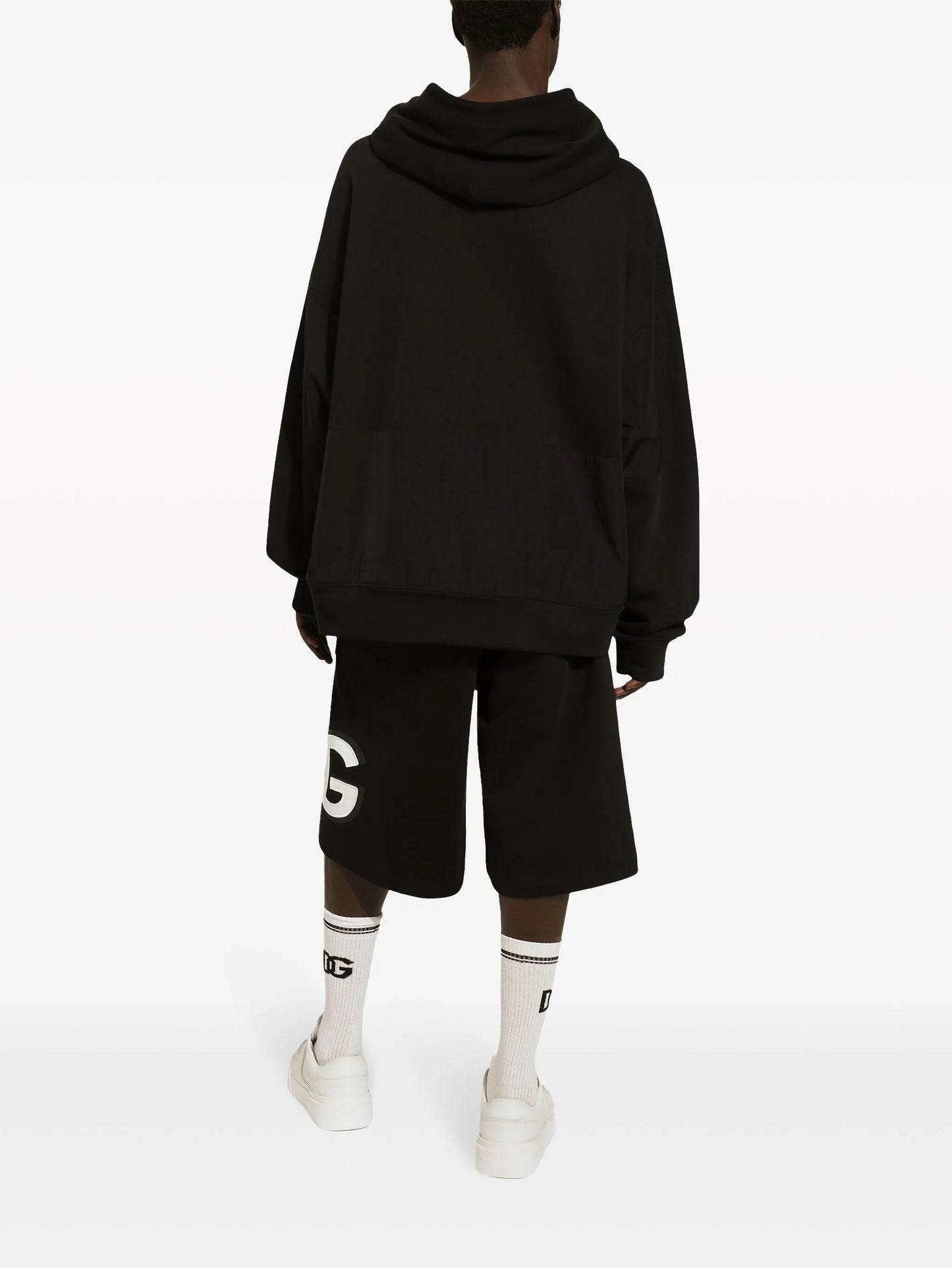 logo-appliqué jersey hoodie