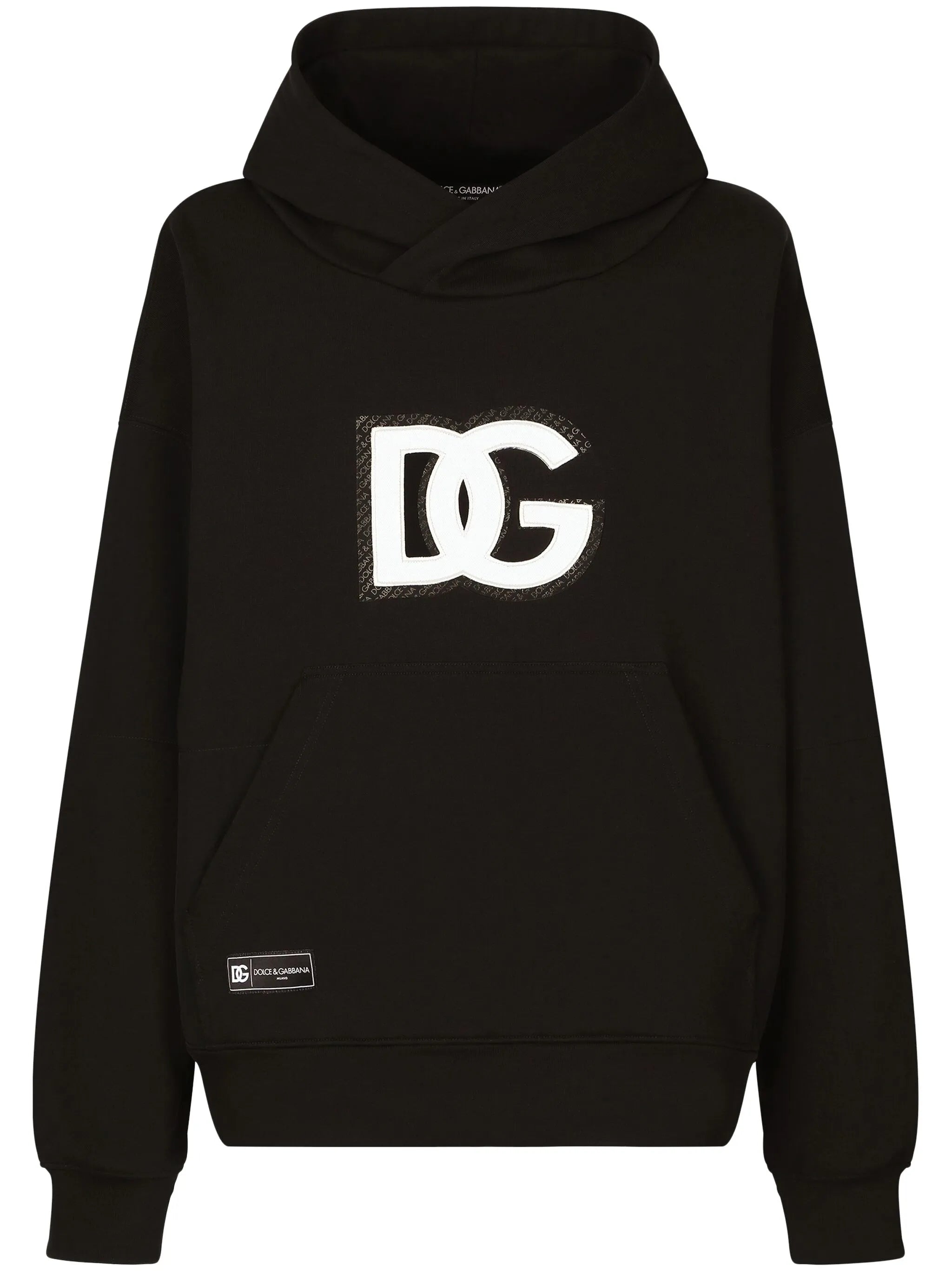logo-appliqué jersey hoodie