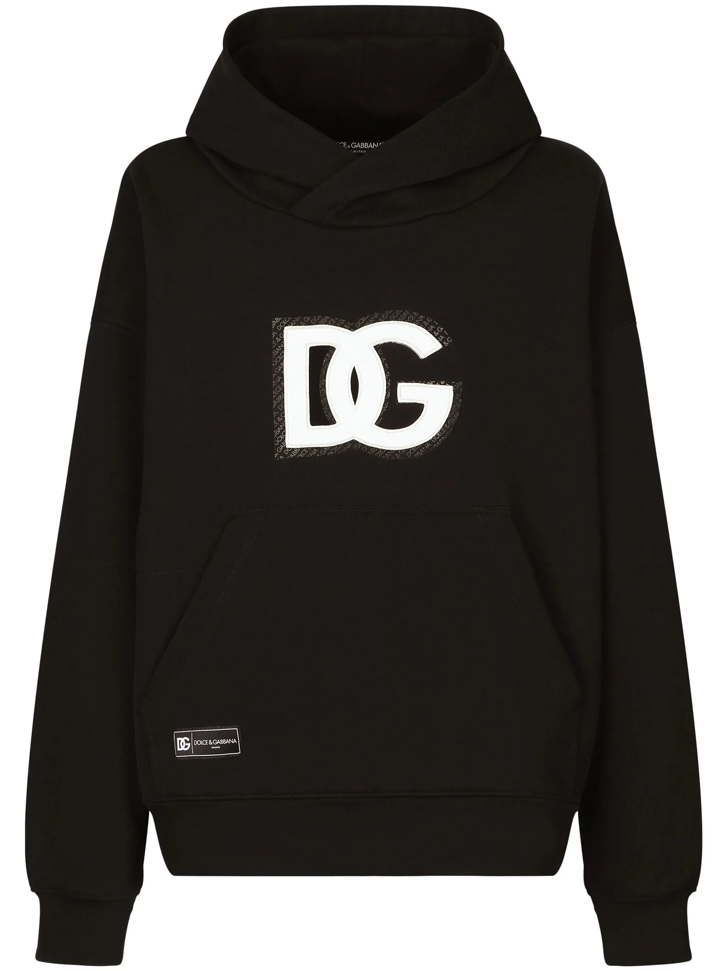 logo-appliqué jersey hoodie