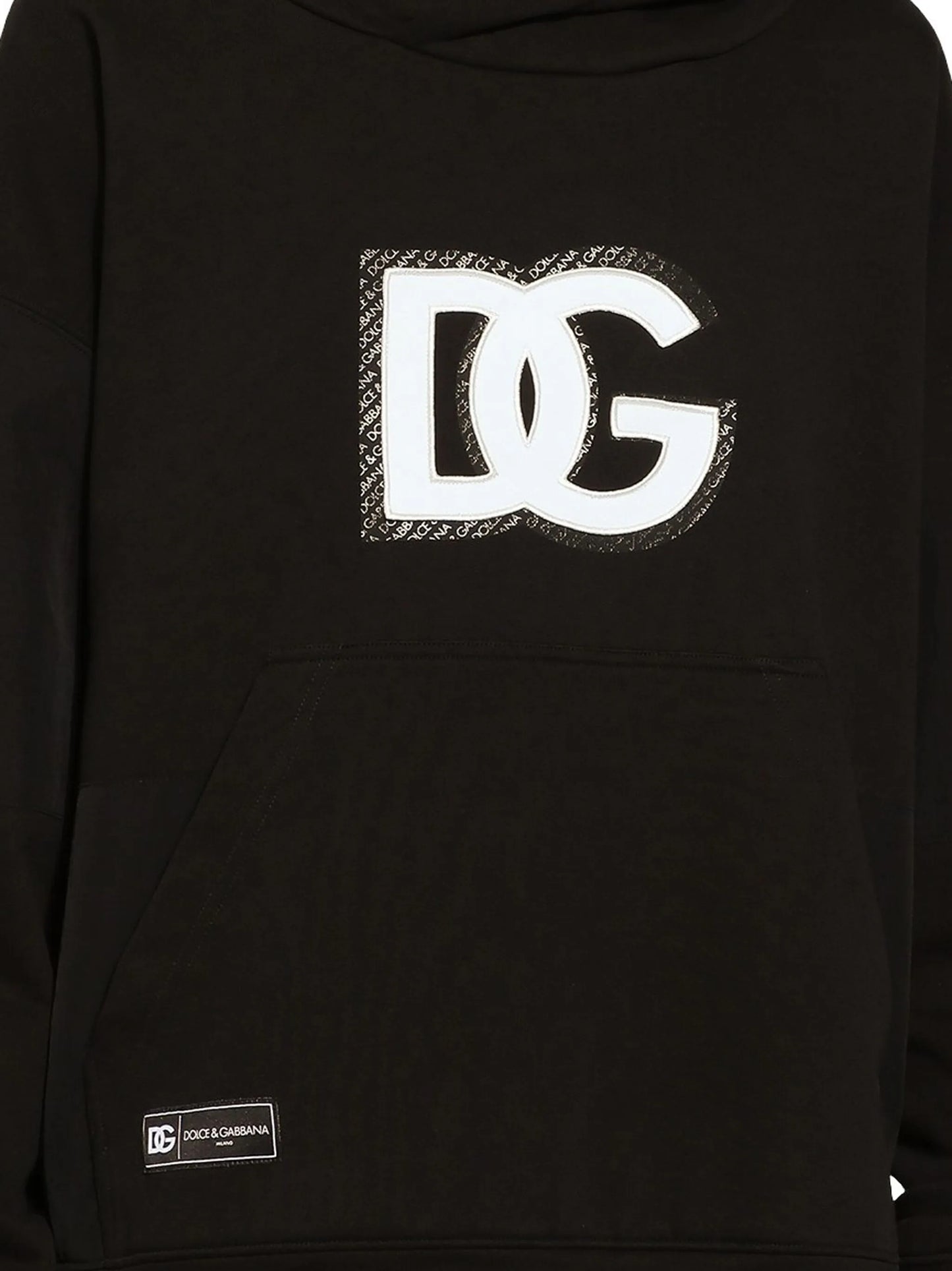 logo-appliqué jersey hoodie