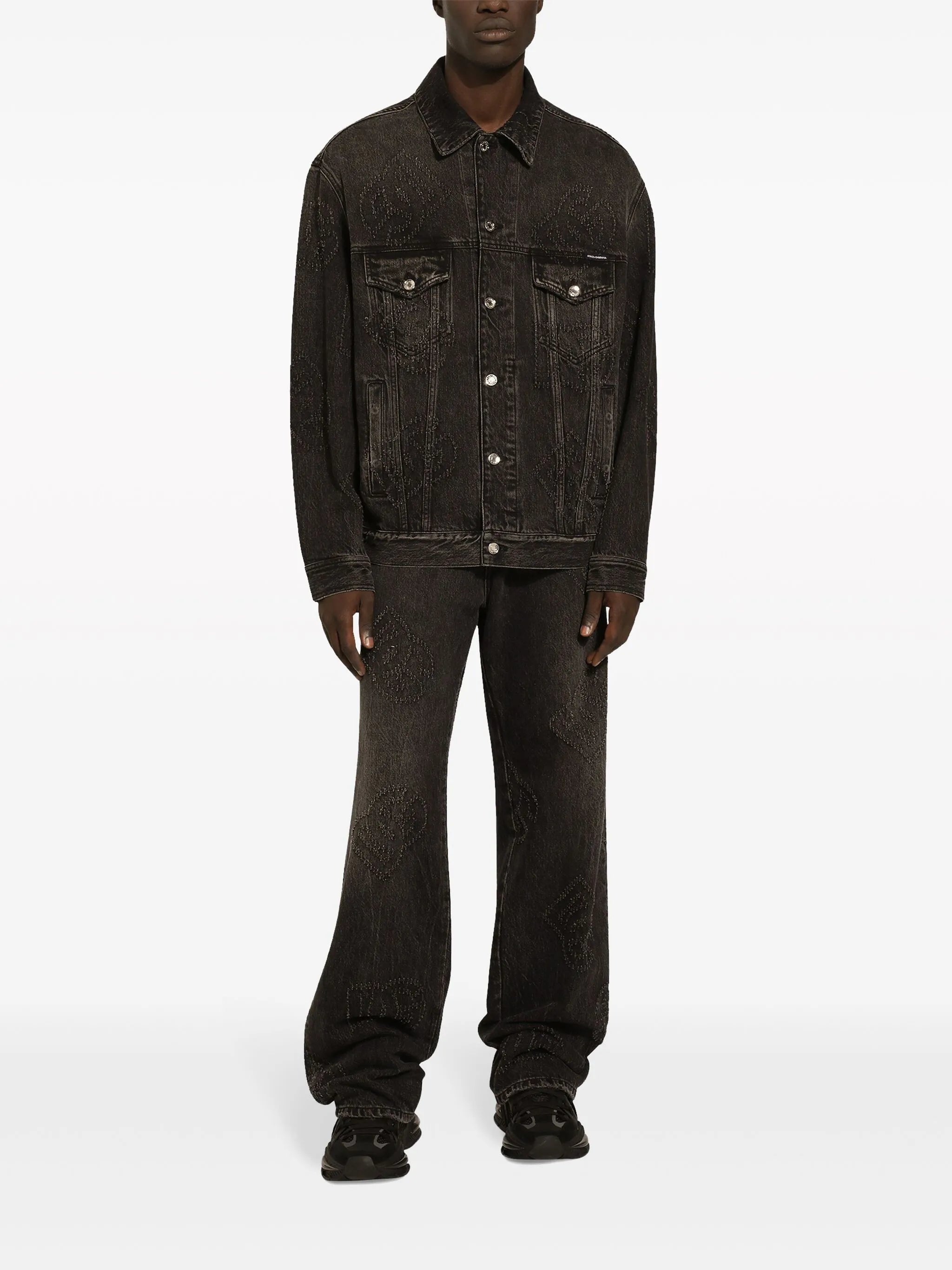 D&G embroidered denim jacket