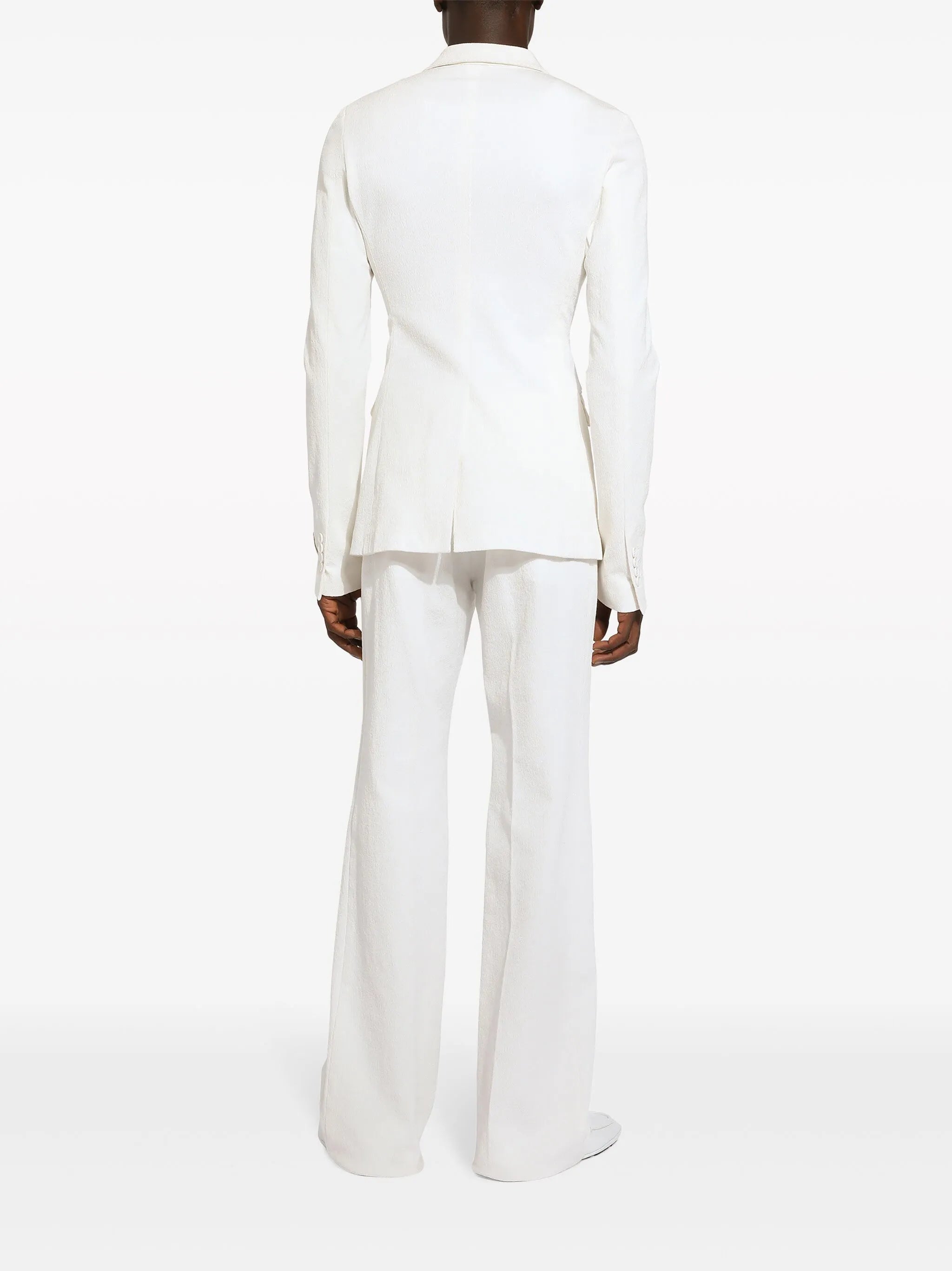 straight-leg tailored trousers