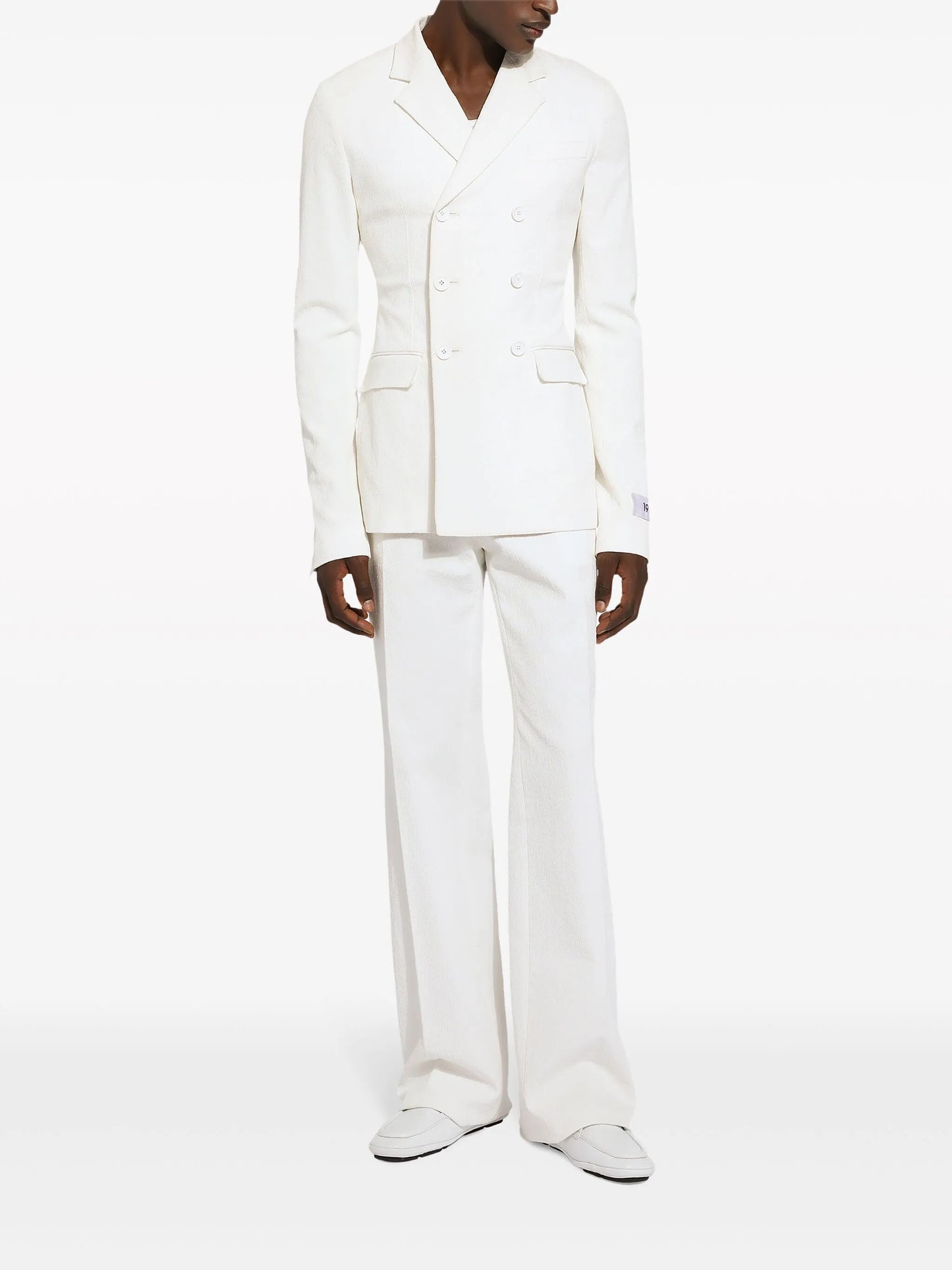 straight-leg tailored trousers