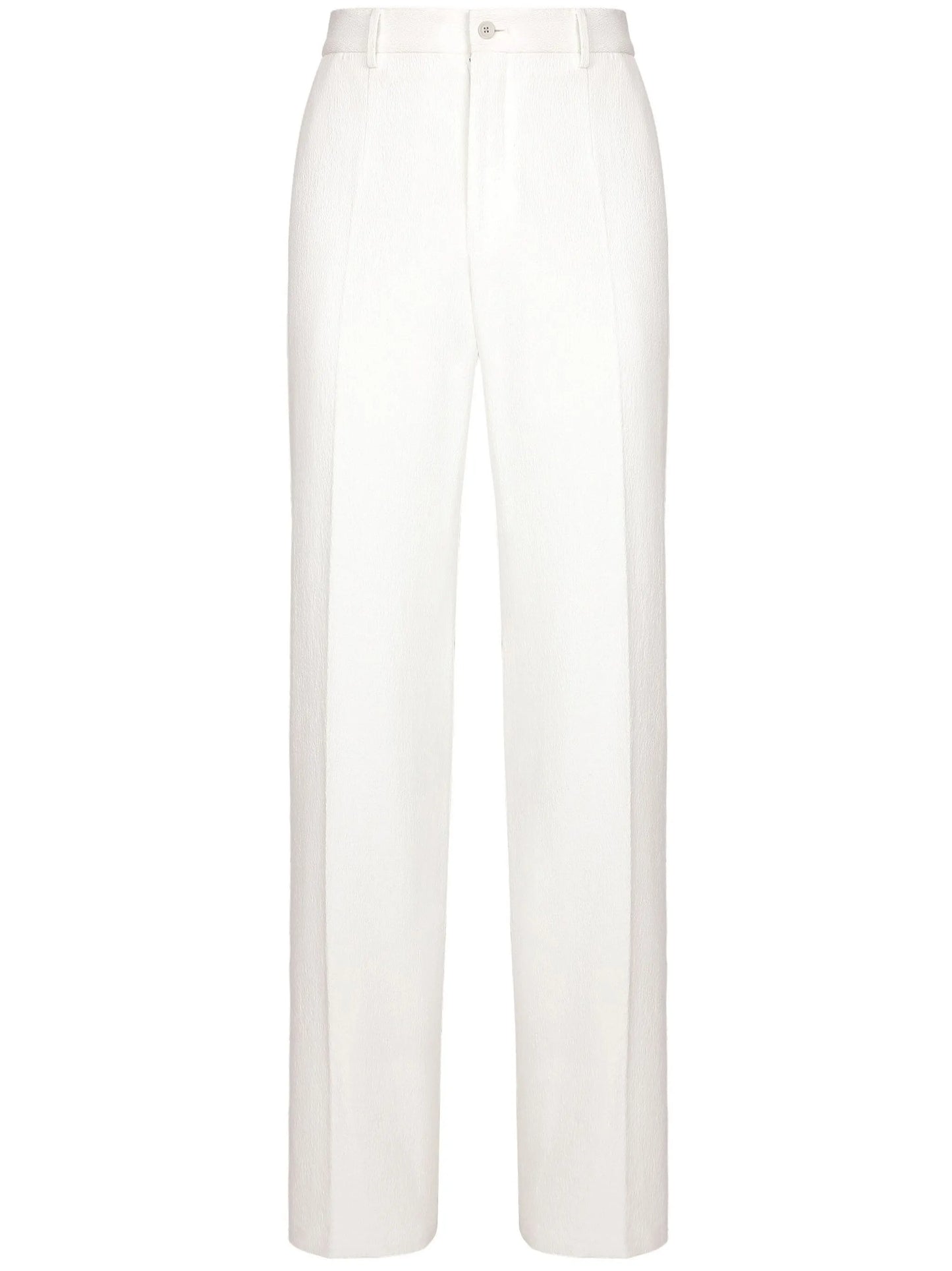 straight-leg tailored trousers