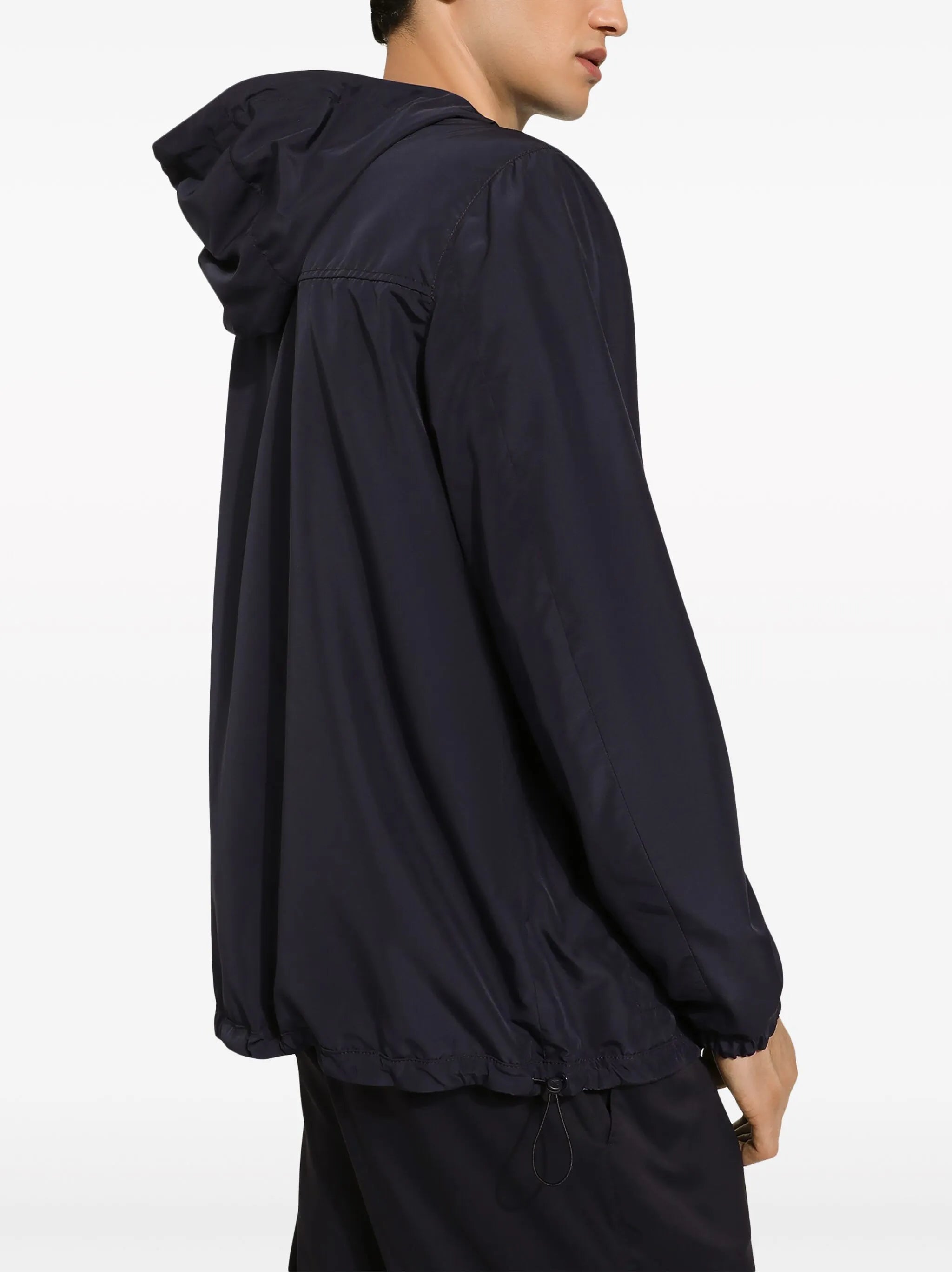 logo-print reversible parka