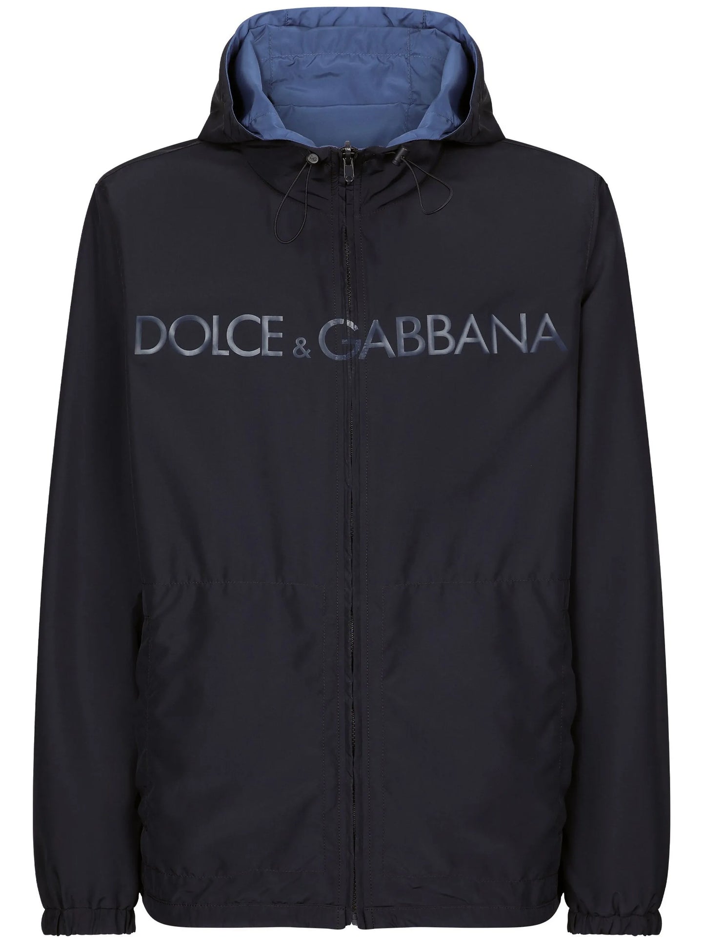 logo-print reversible parka
