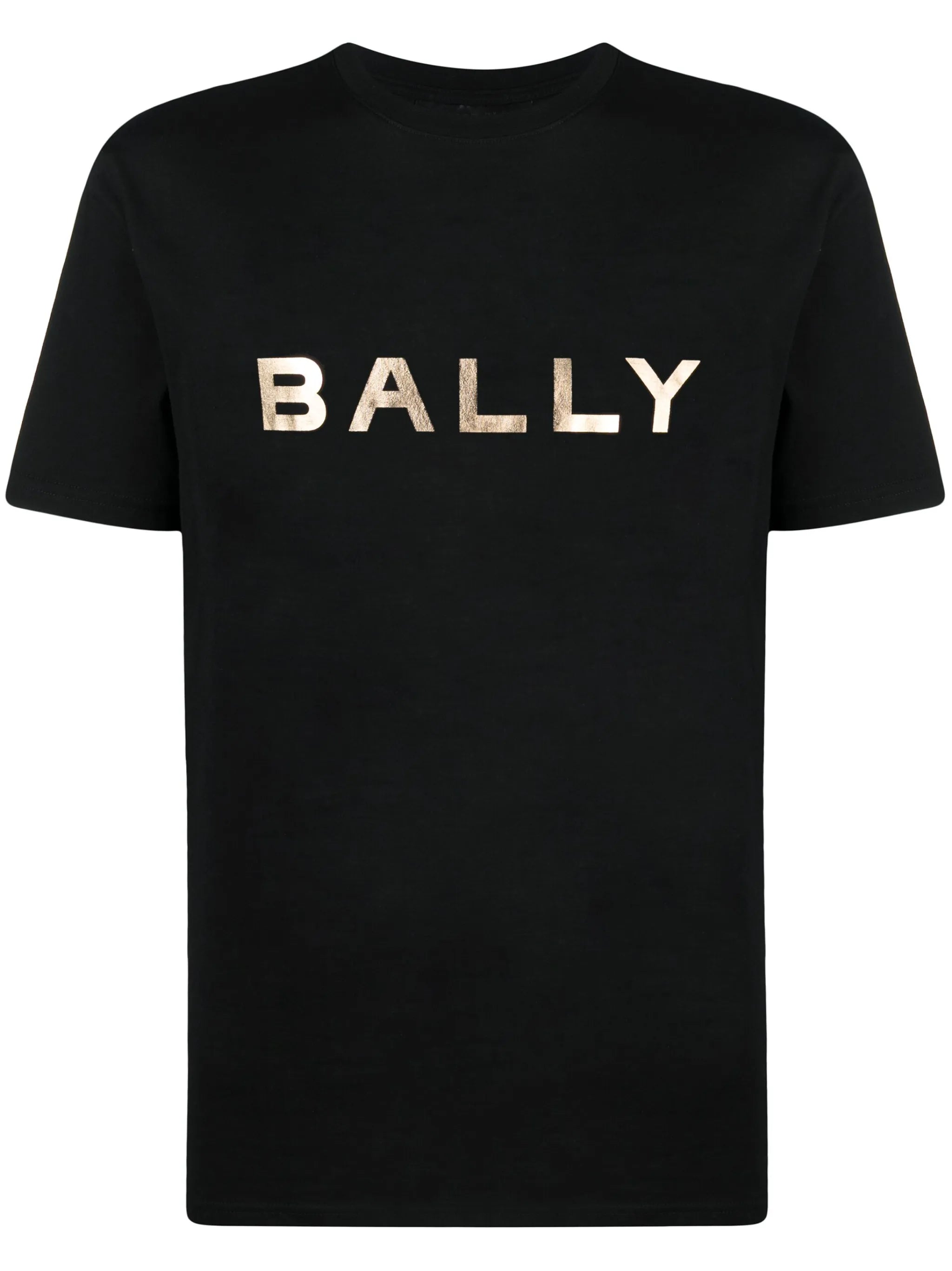 metallic logo-print T-shirt