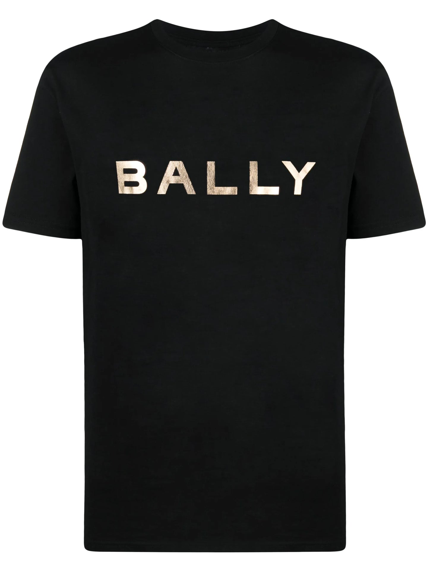 metallic logo-print T-shirt