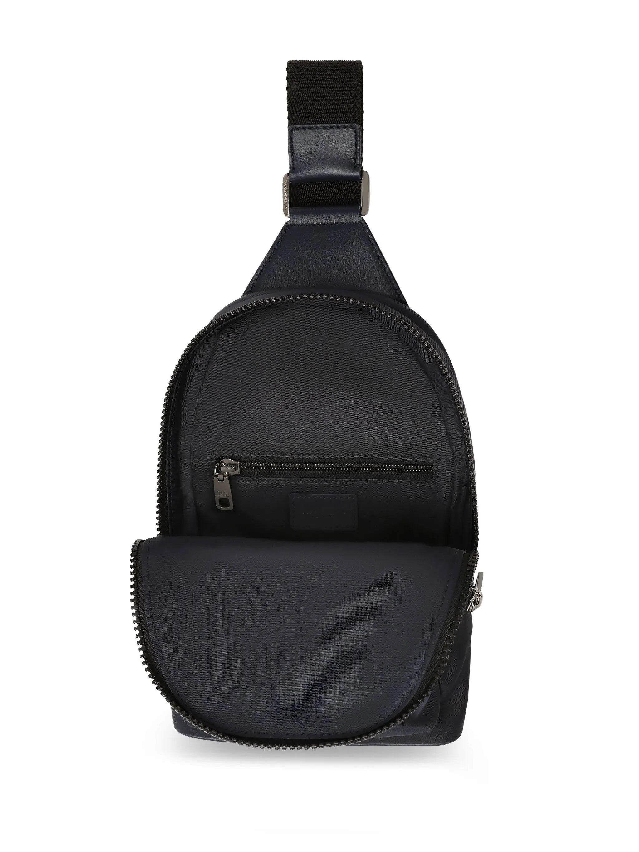 logo-lettering cross body backpack