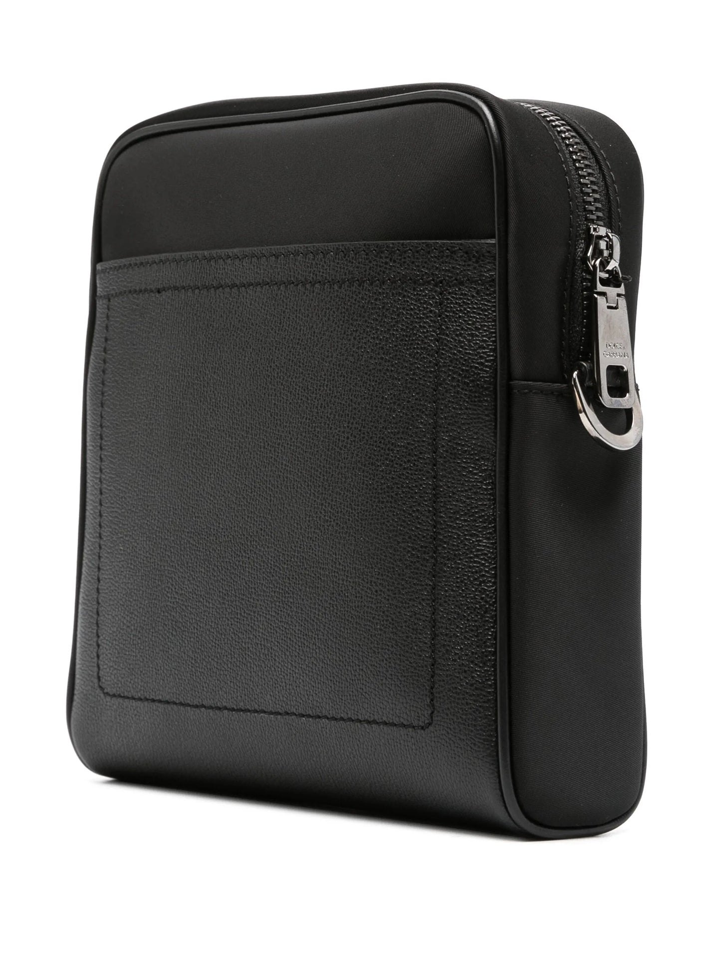 logo-plaque zip-fastening messenger bag