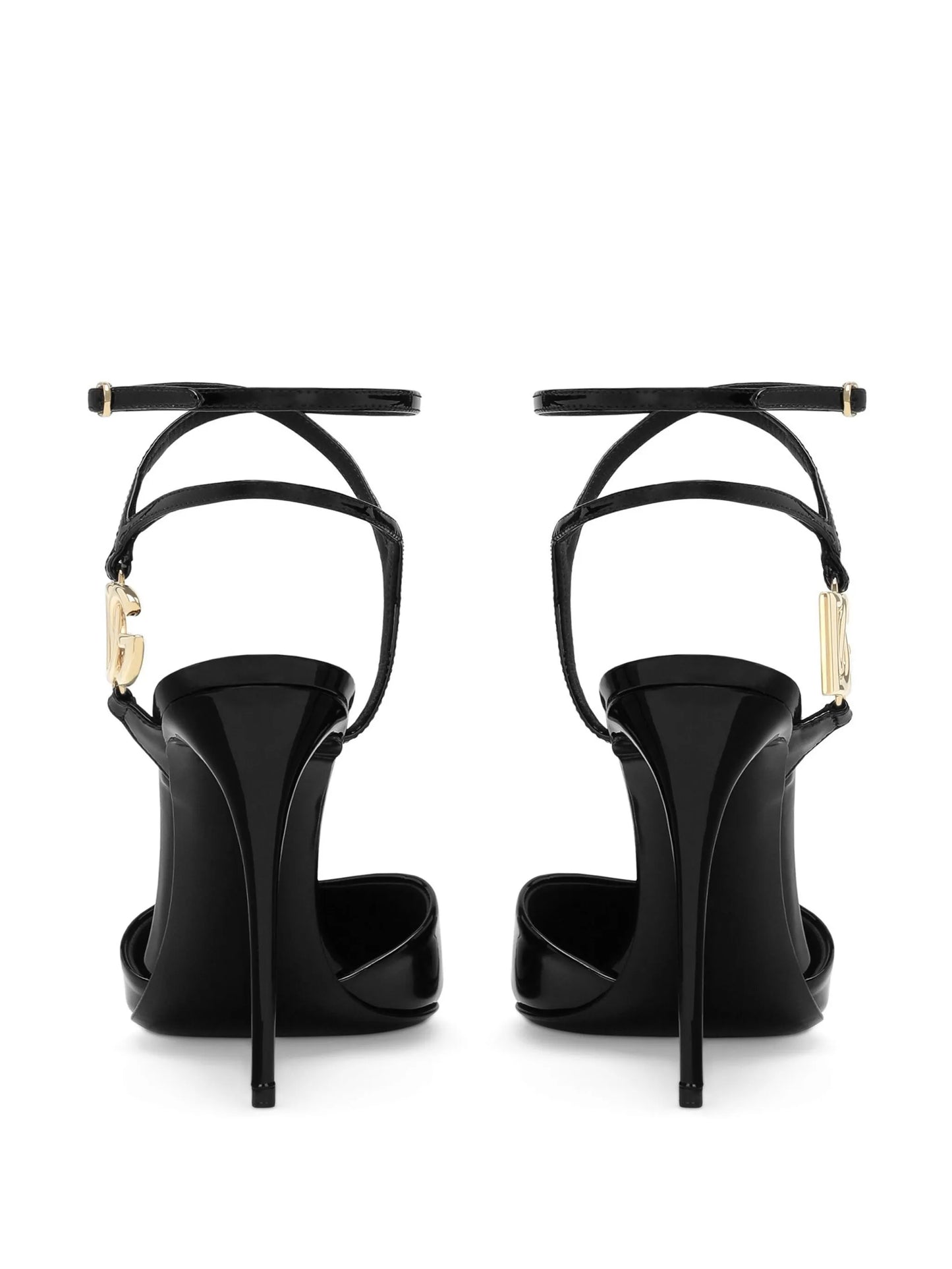 DG logo-plaque leather pumps