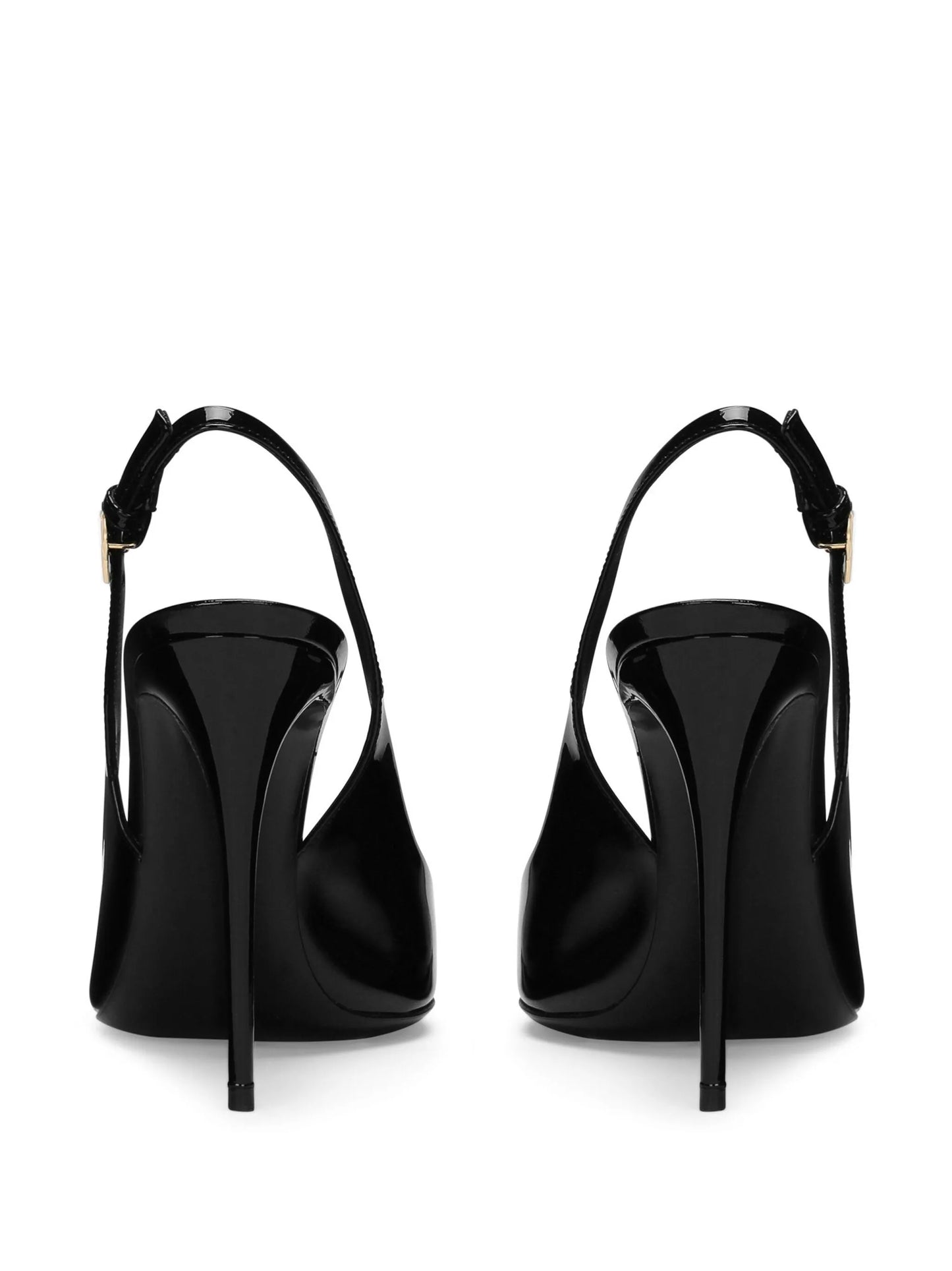 patent-leather slingback pumps