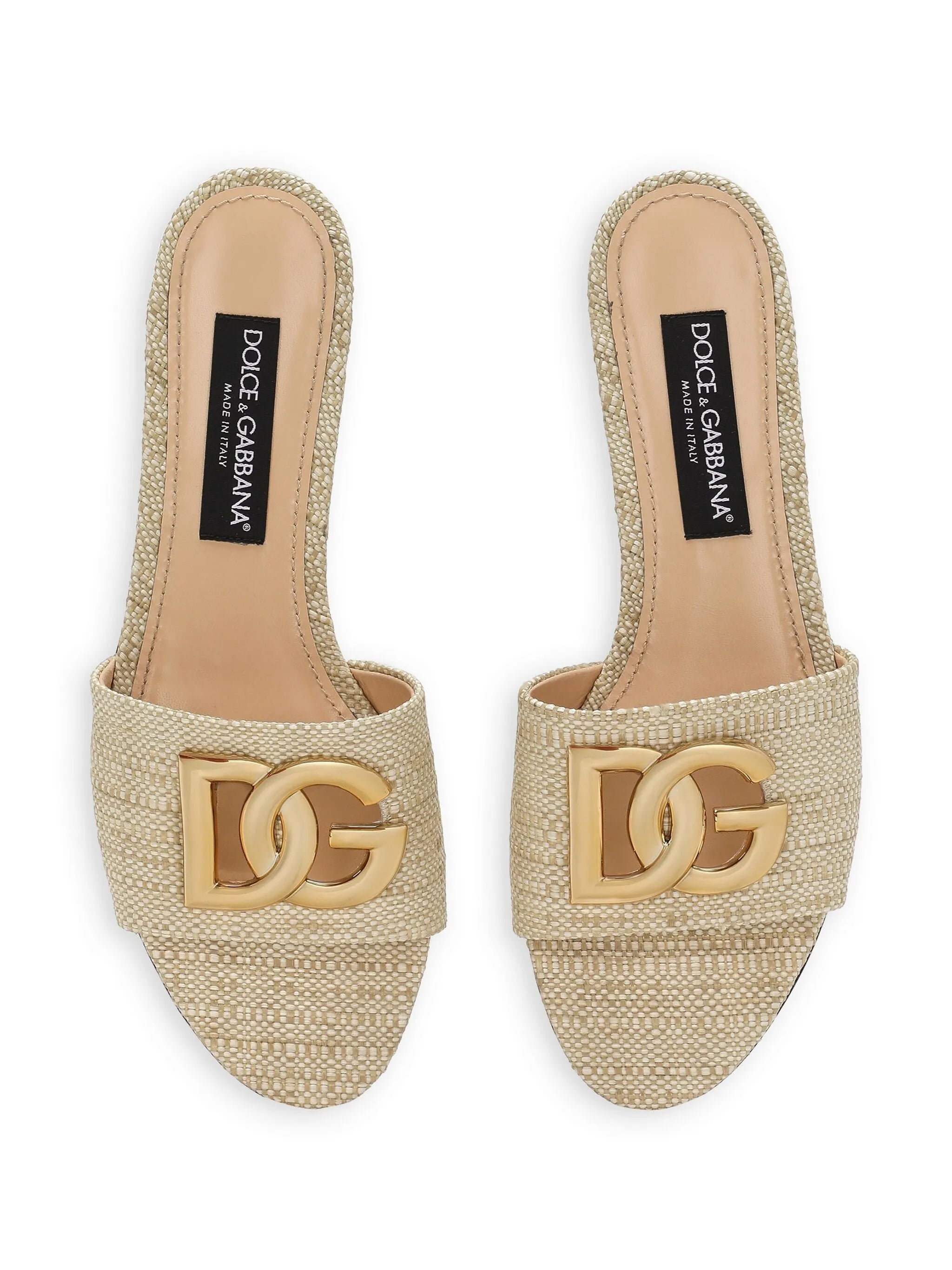 DG-logo raffia slides