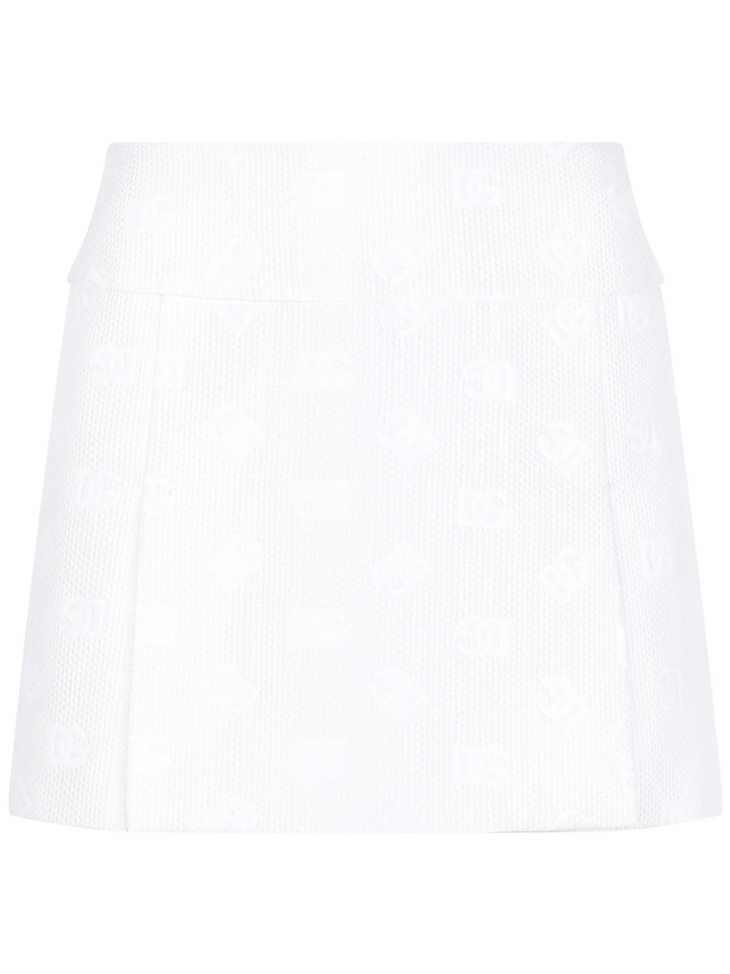 DG logo-jacquard miniskirt
