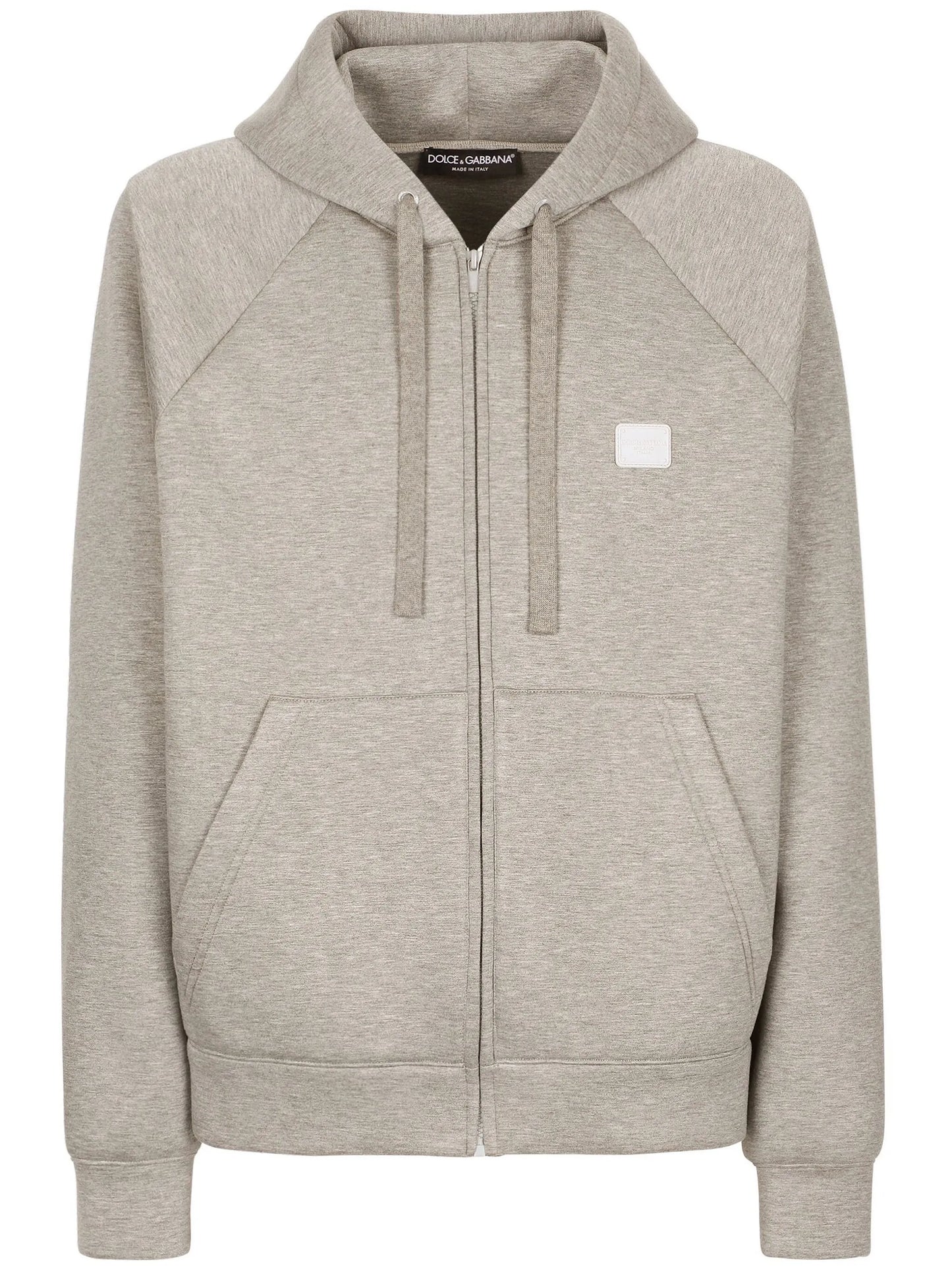 logo-appliqué zip-up hoodie