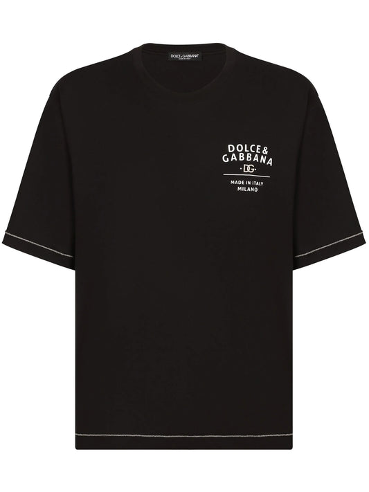 logo-print cotton T-shirt