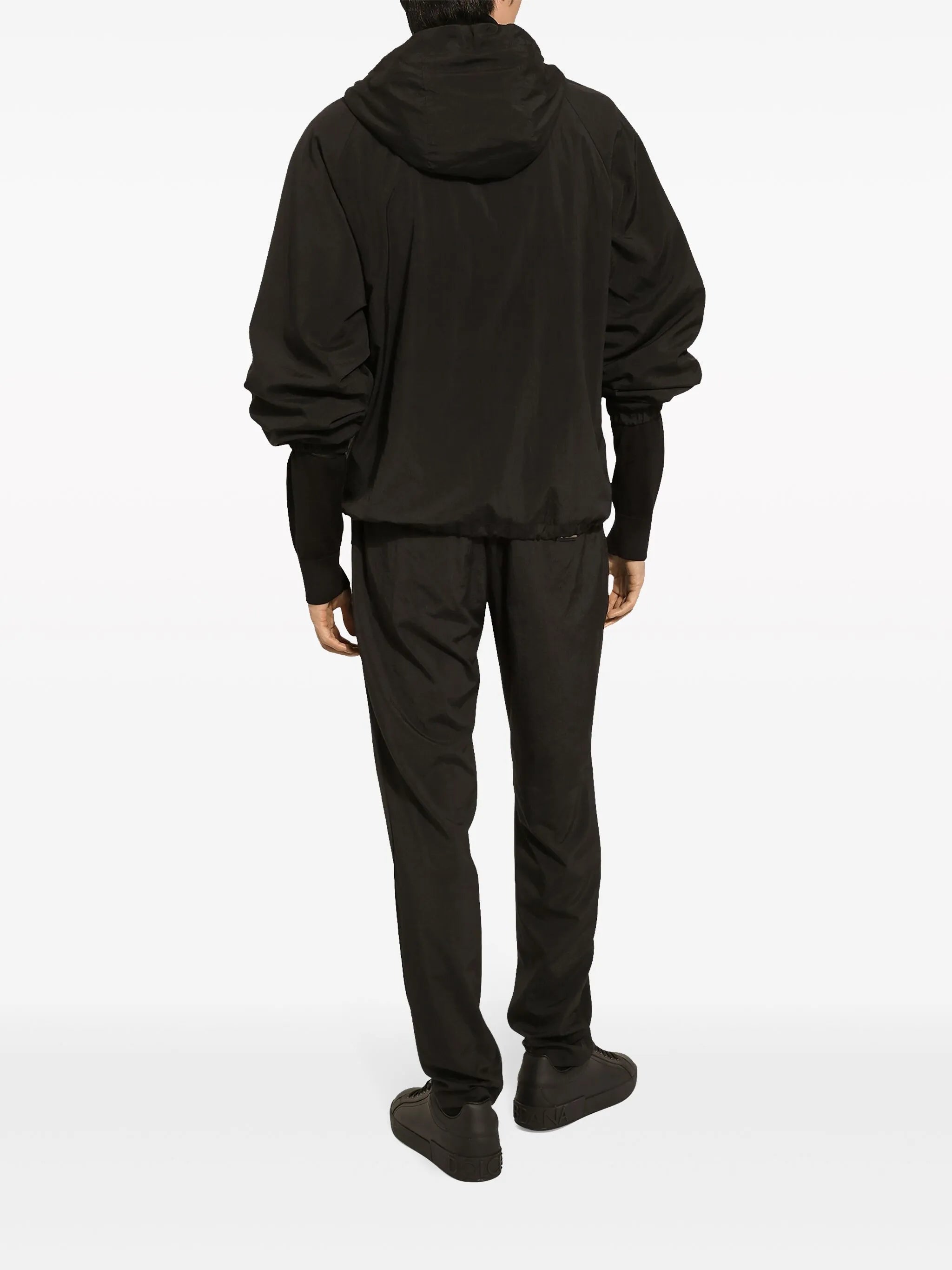 logo-plaque drawstring track pants
