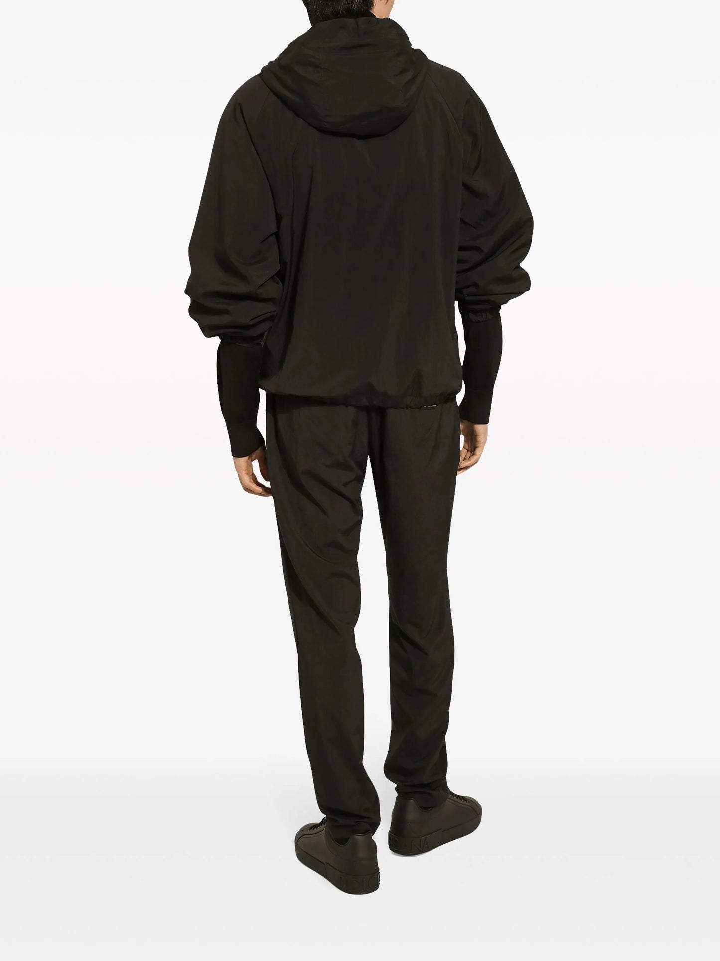 logo-plaque drawstring track pants