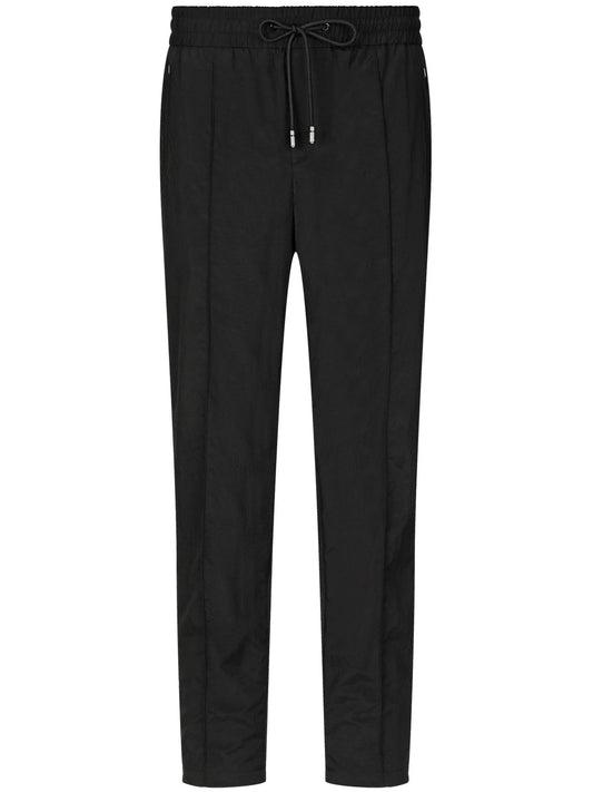 logo-plaque drawstring track pants