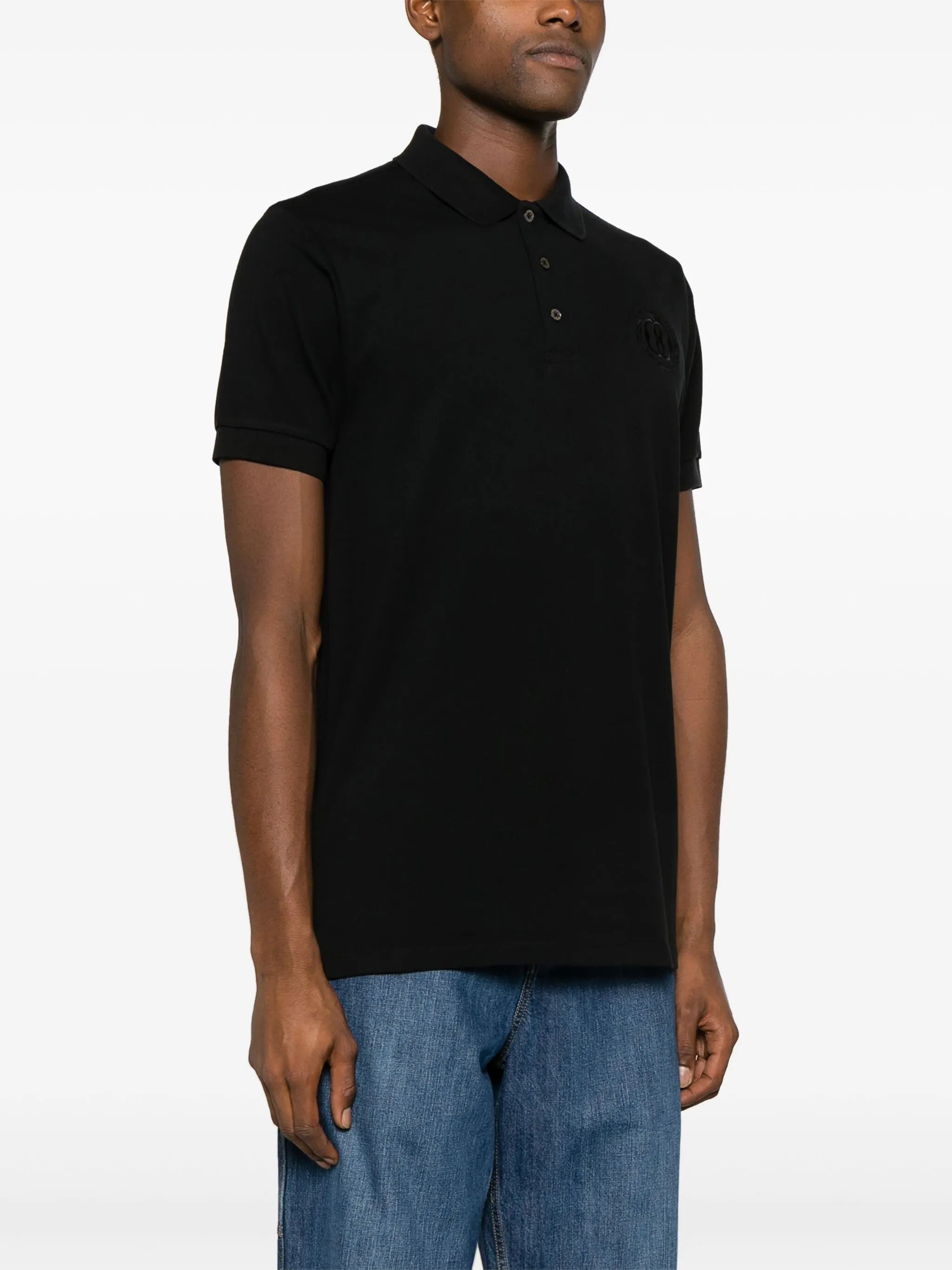 logo-embroidered polo shirt