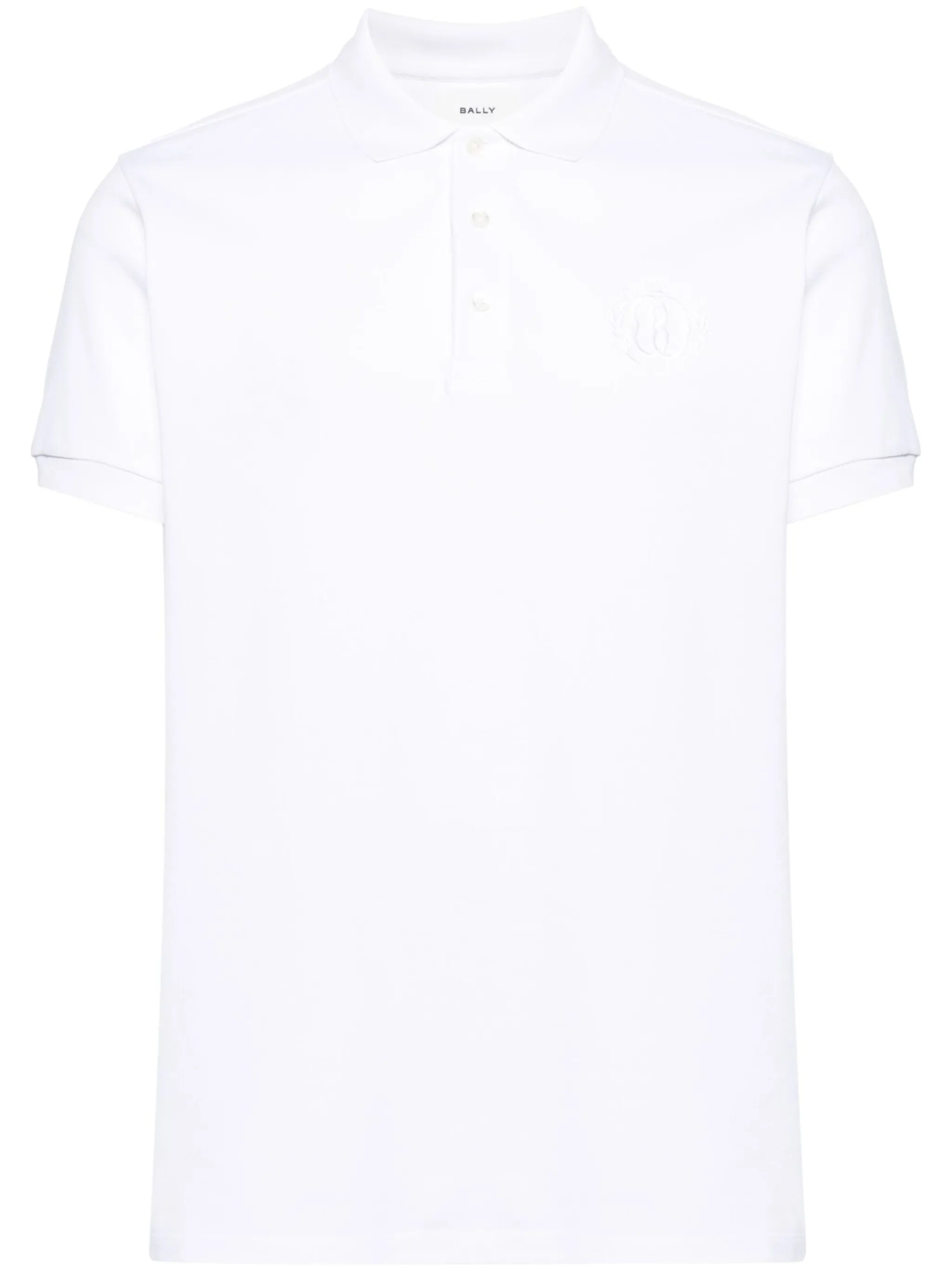 logo-embroidered cotton polo shirt