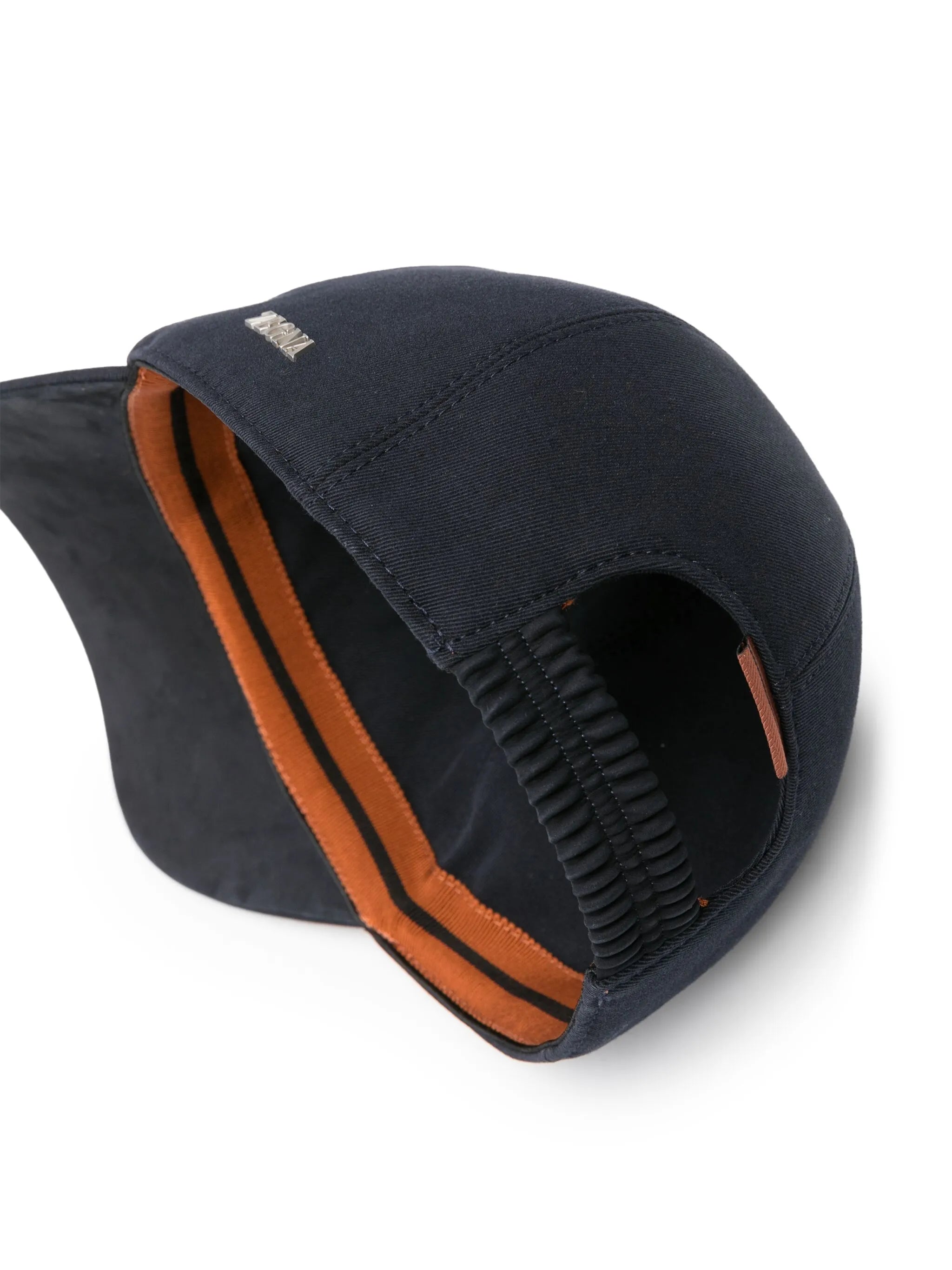 logo-lettering twill baseball cap
