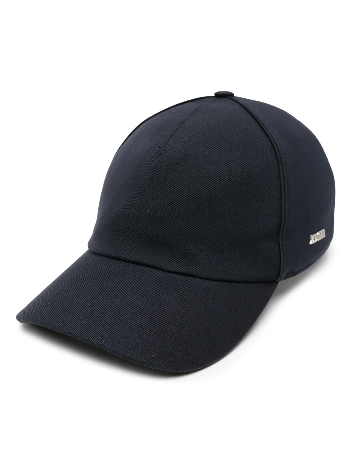 logo-lettering twill baseball cap