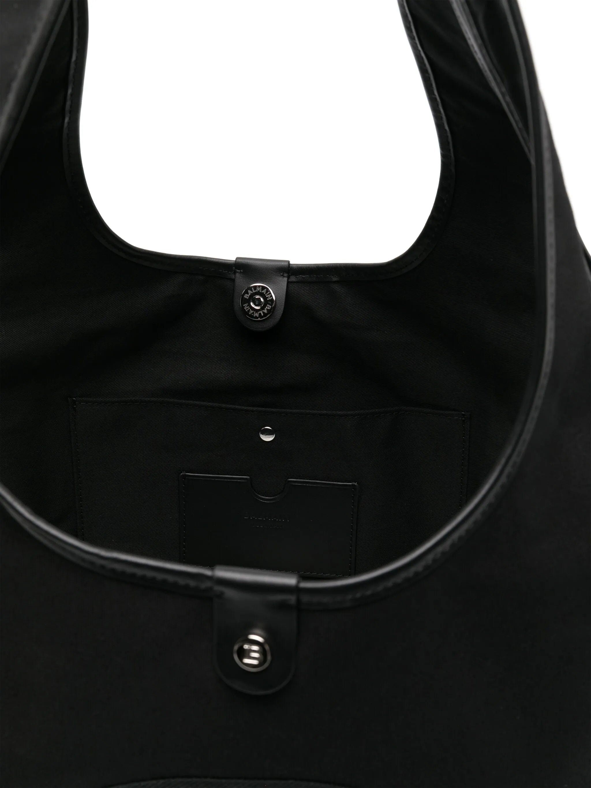 logo-embroidered cotton tote bag