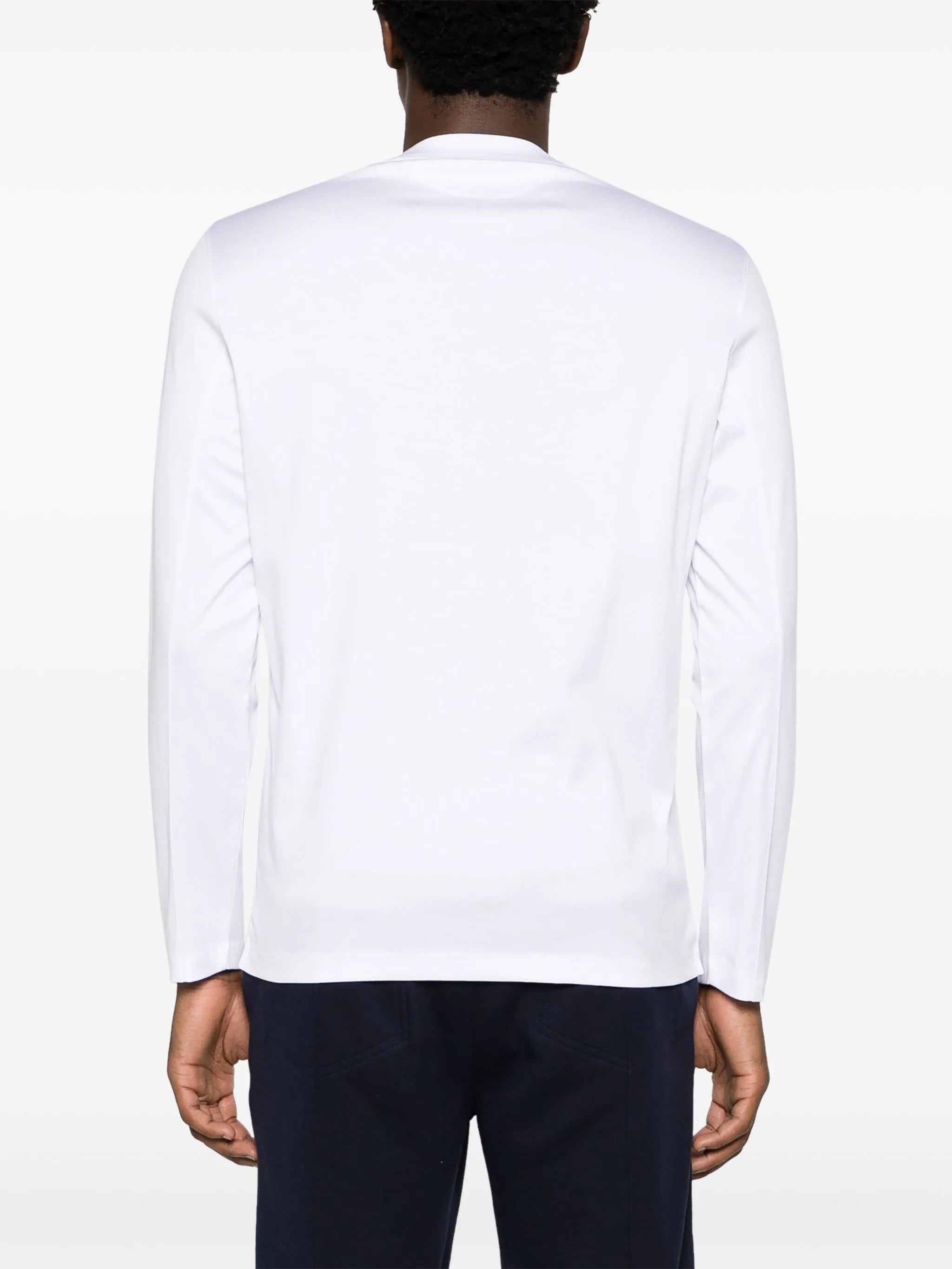 logo-embroidered cotton T-shirt
