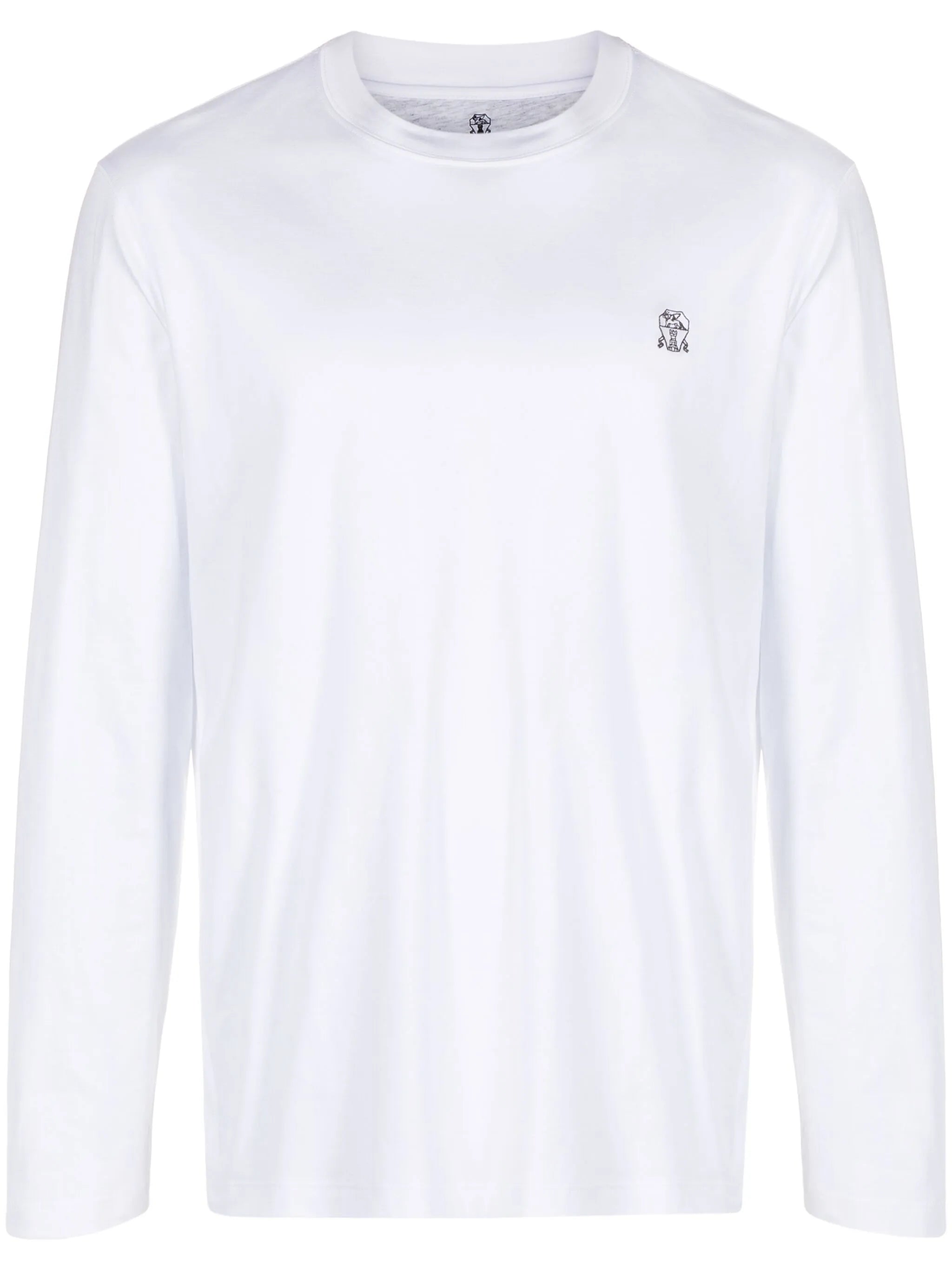 logo-embroidered cotton T-shirt