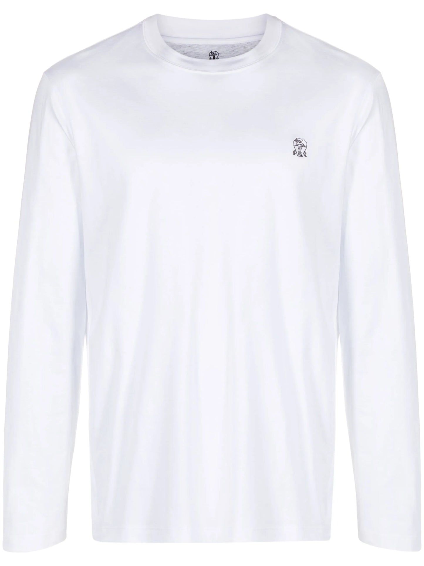 logo-embroidered cotton T-shirt