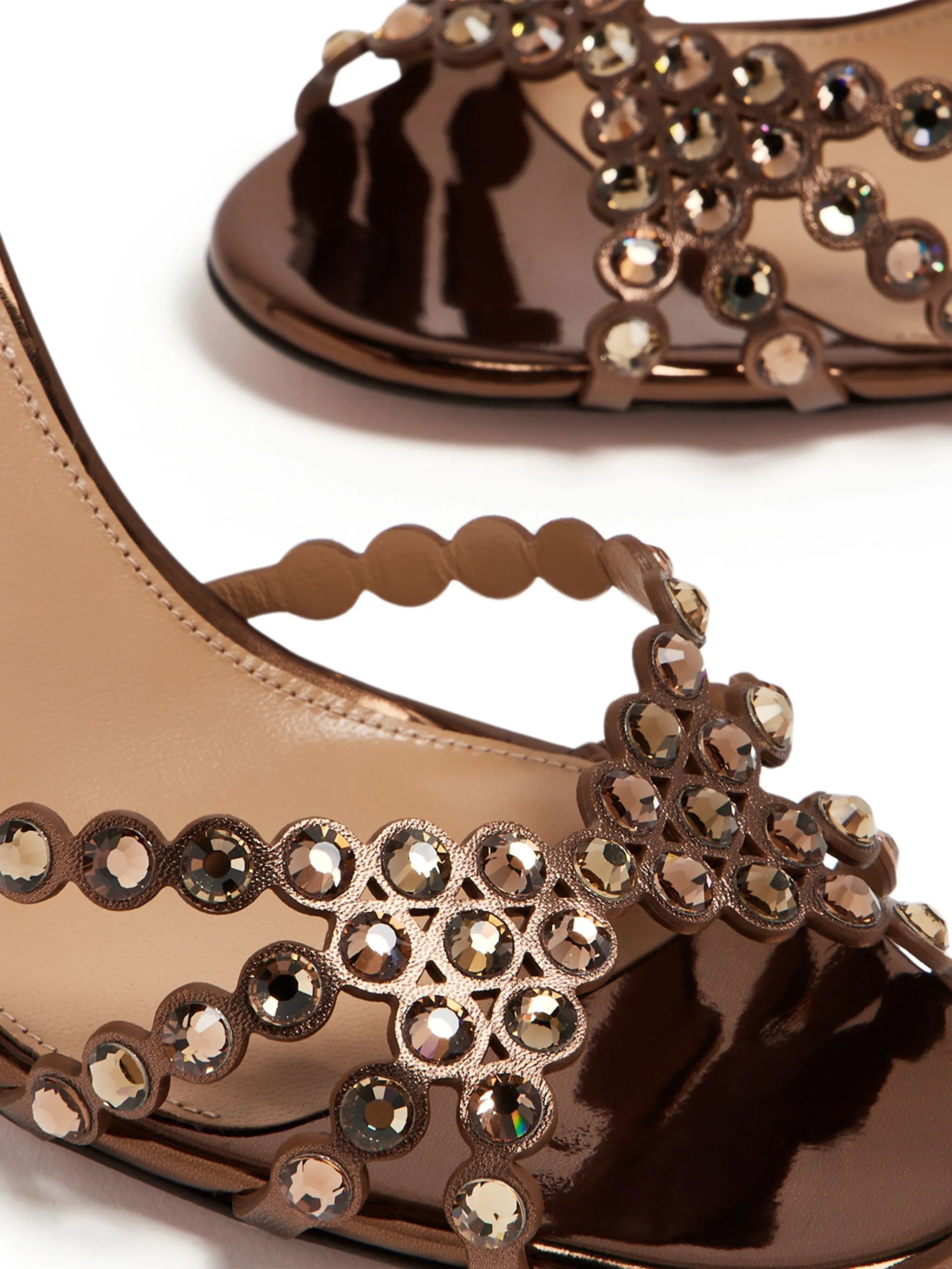 Tequila 105mm crystal sandals