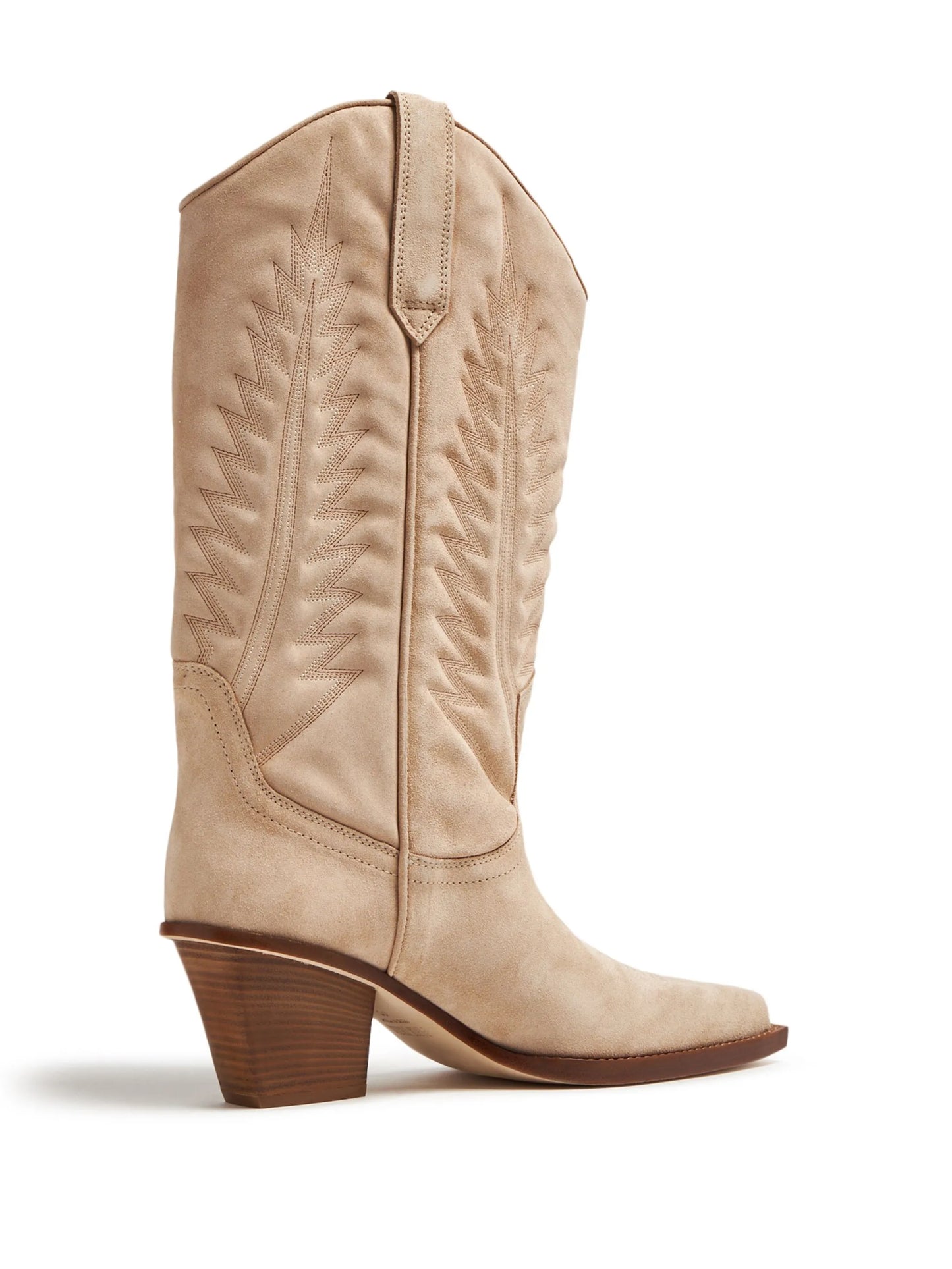 70mm embroidered-motif suede boots