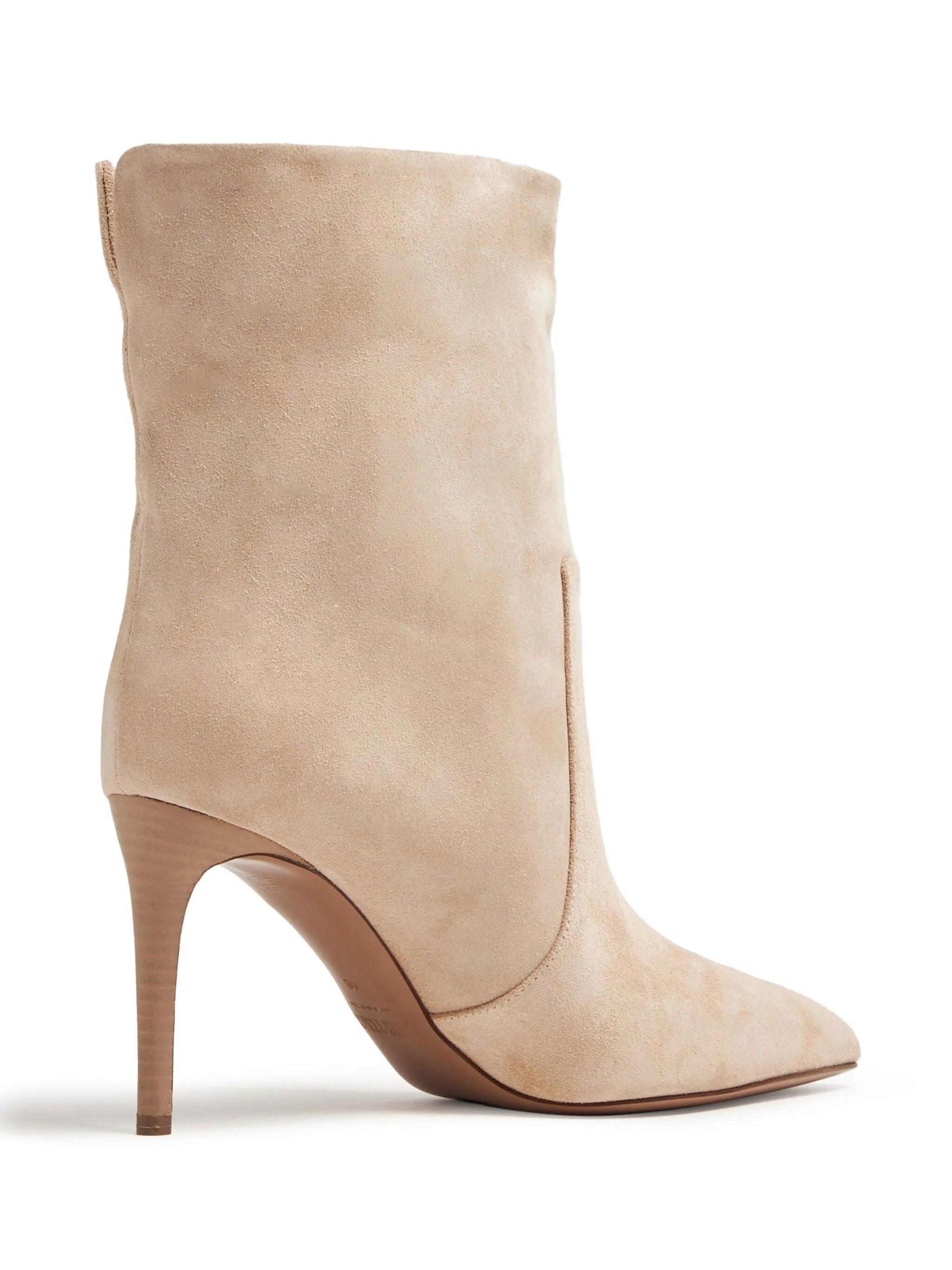 85mm pointed-toe suede boots