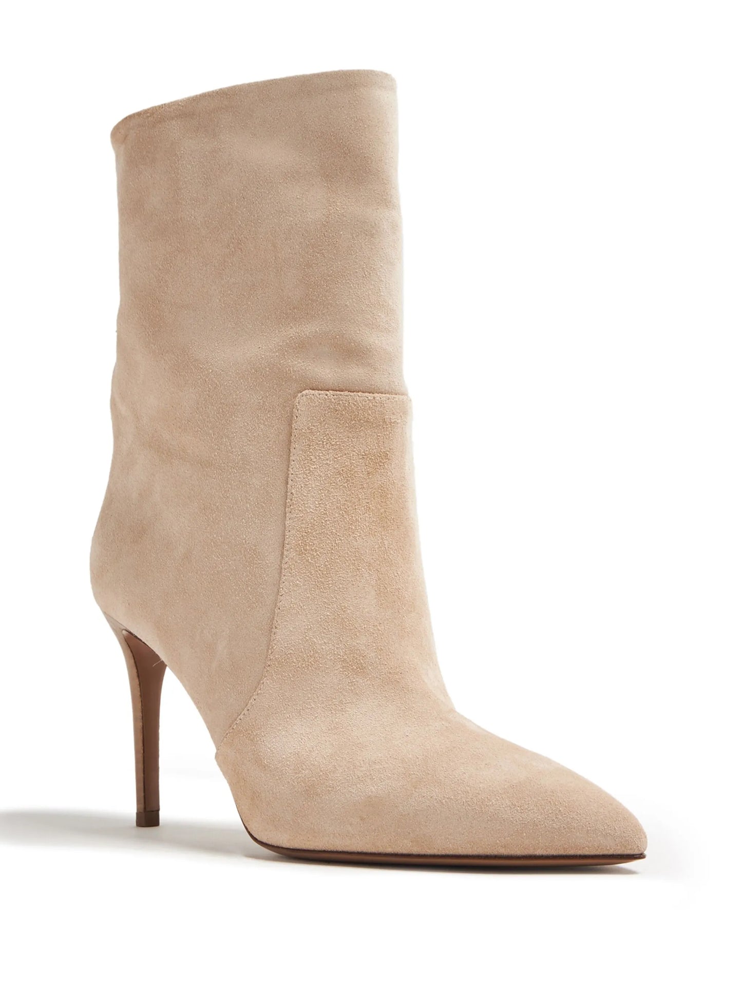 85mm pointed-toe suede boots
