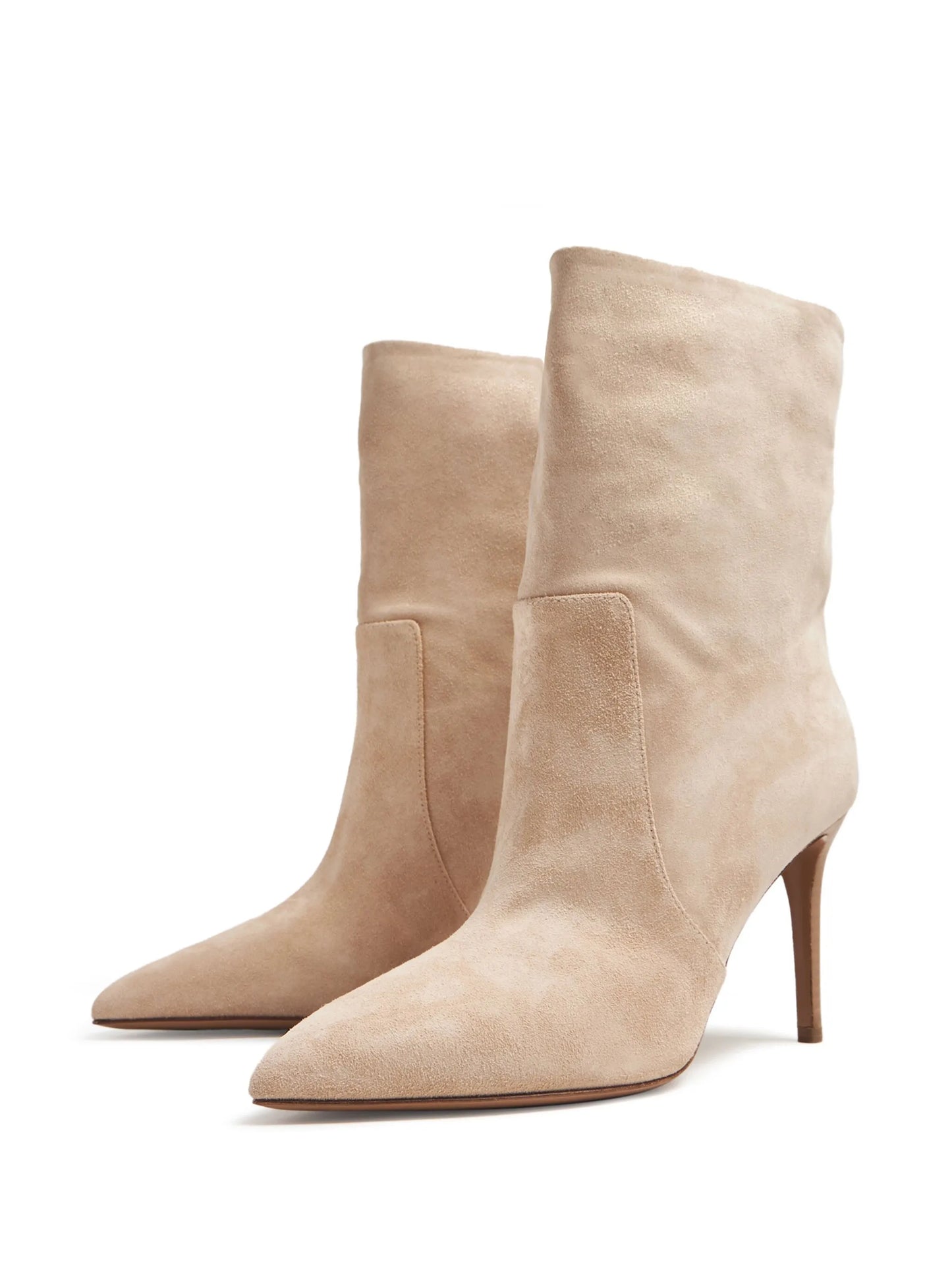85mm pointed-toe suede boots