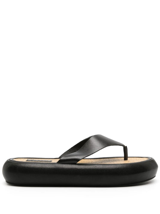 Tatami leather thong sandals