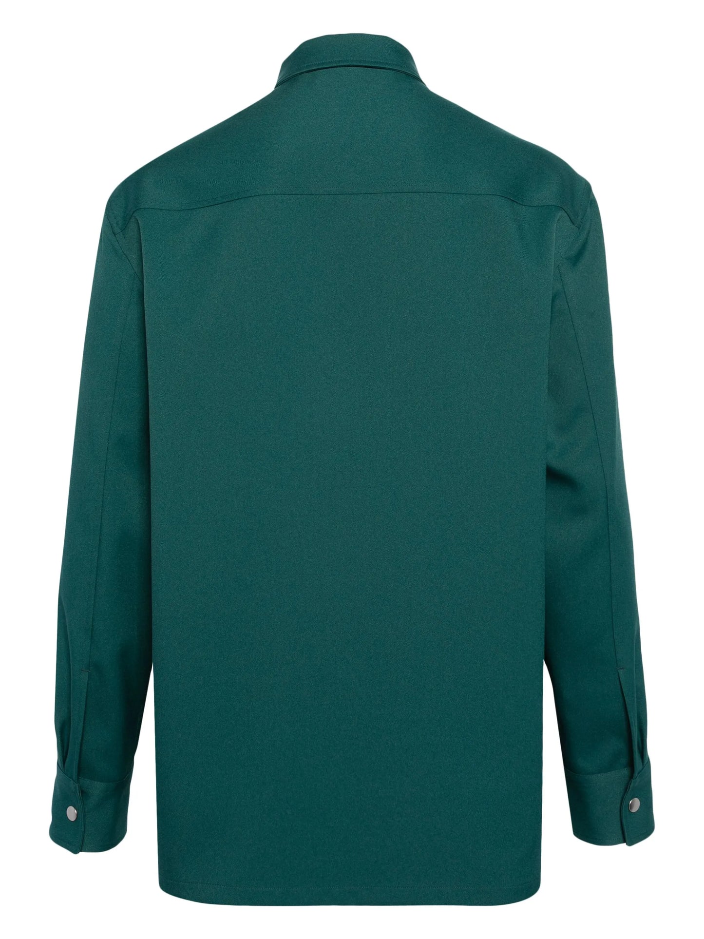 yoke zip-up shirt jacket