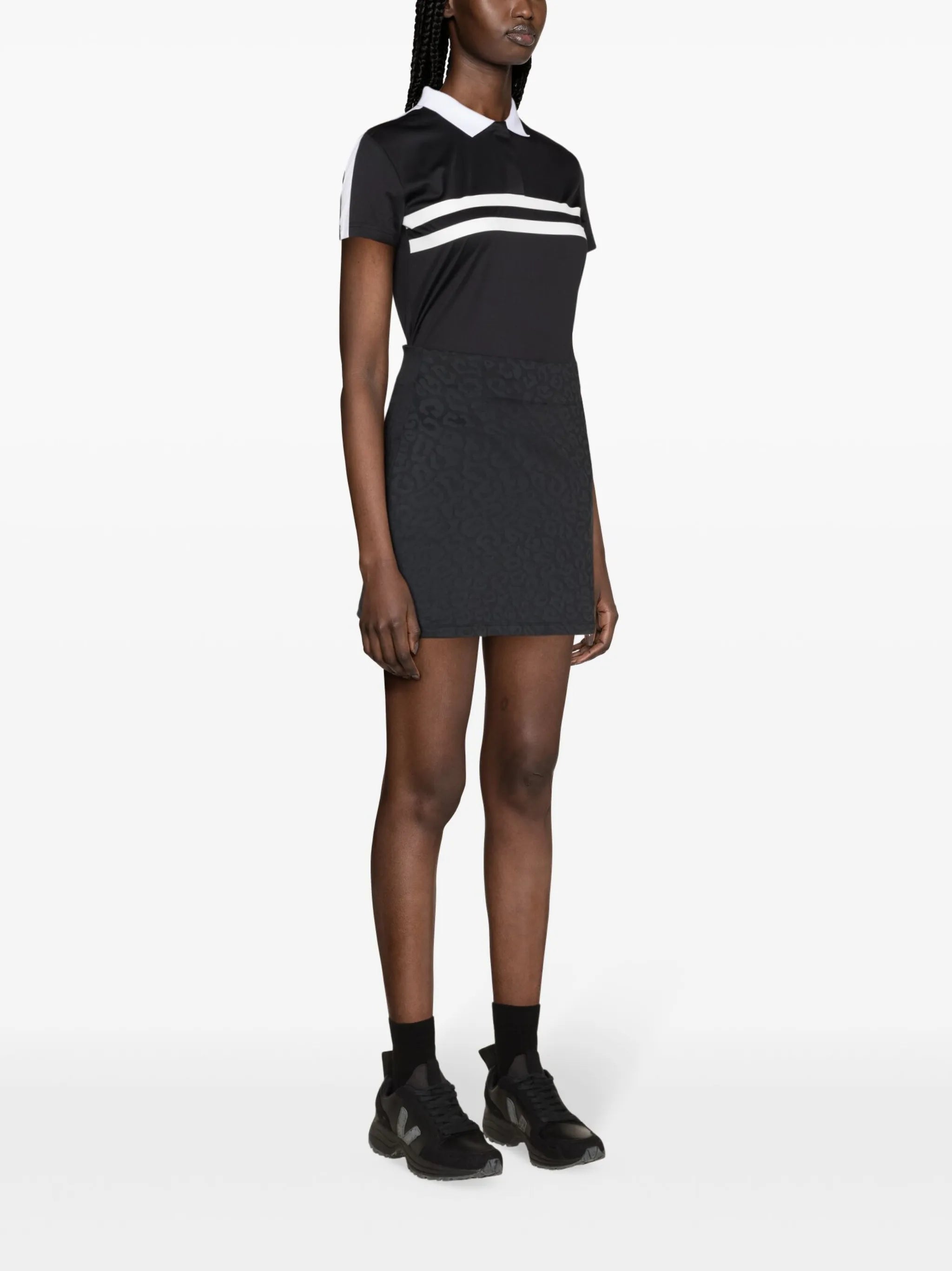 Denise leopard-print performance skirt