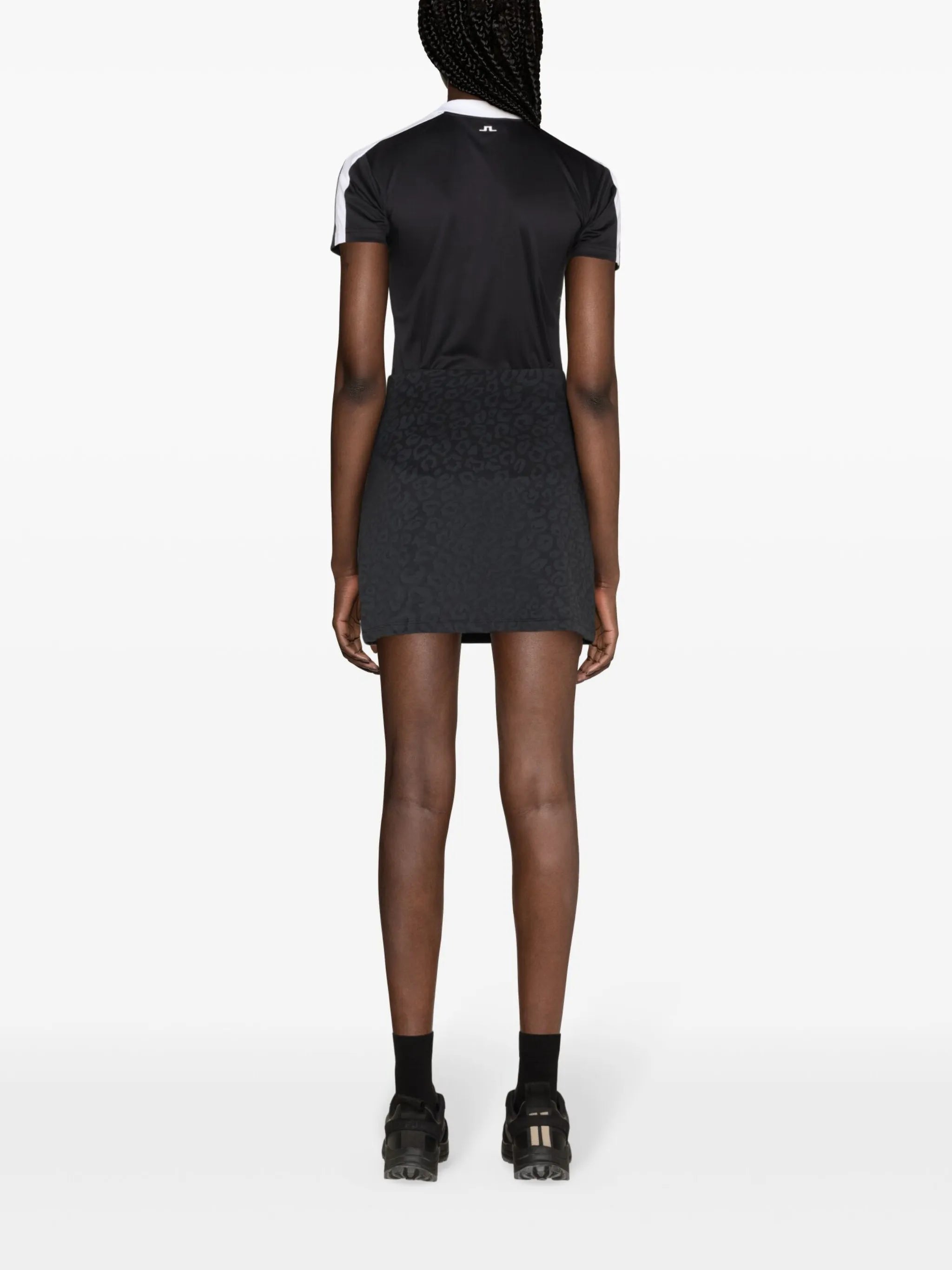 Denise leopard-print performance skirt