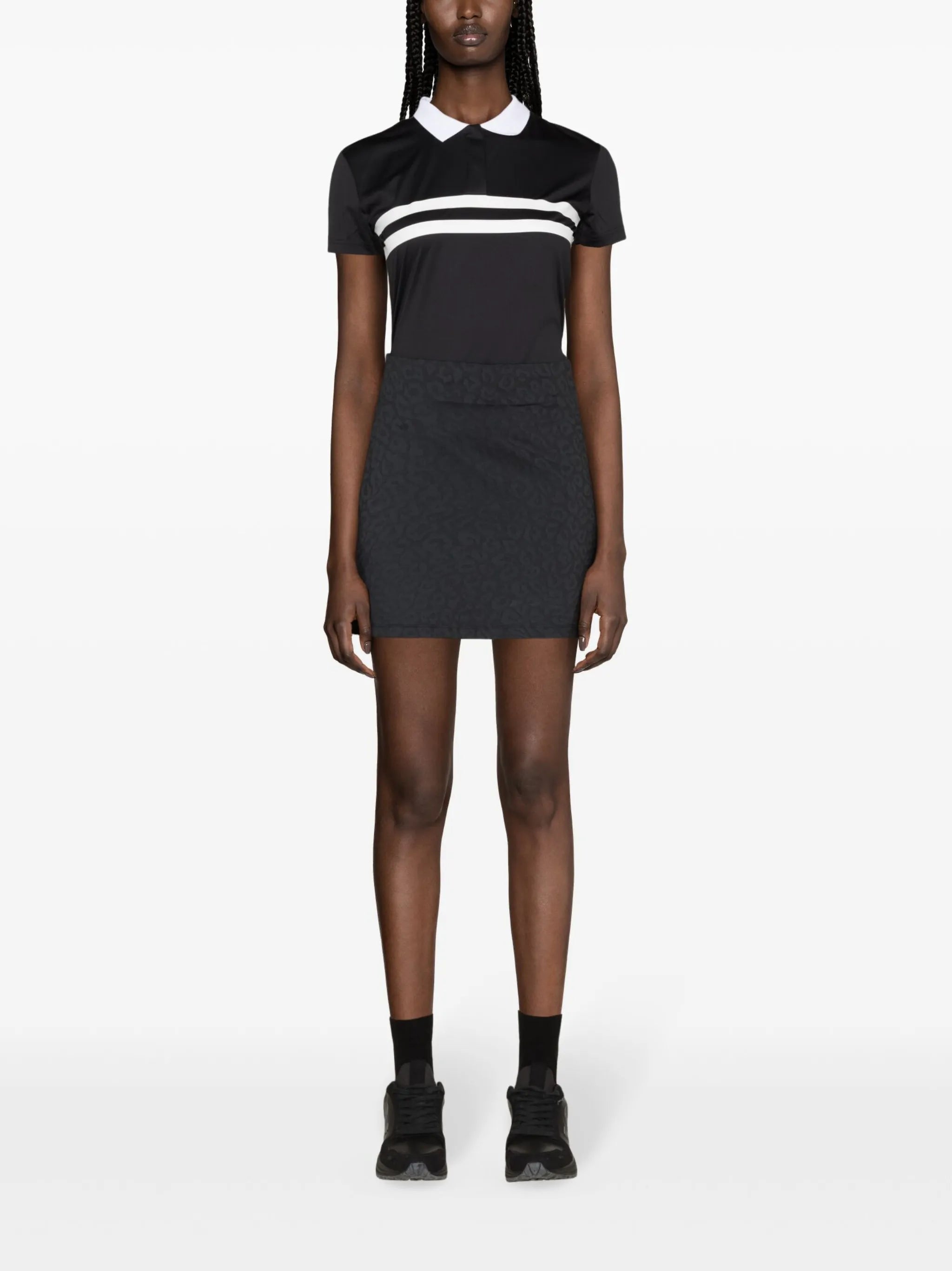 Denise leopard-print performance skirt
